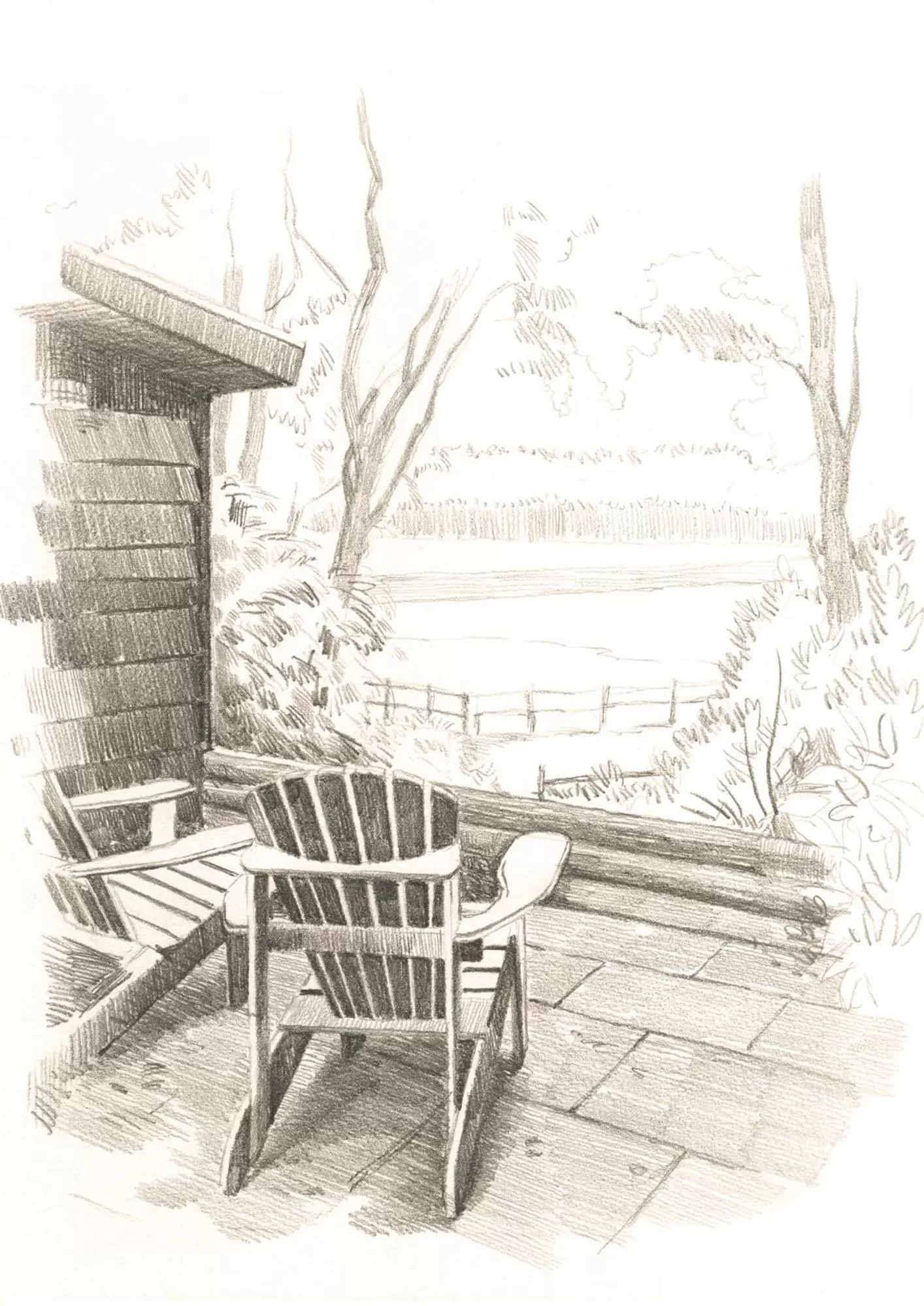 Garden view in de Wever Lodge