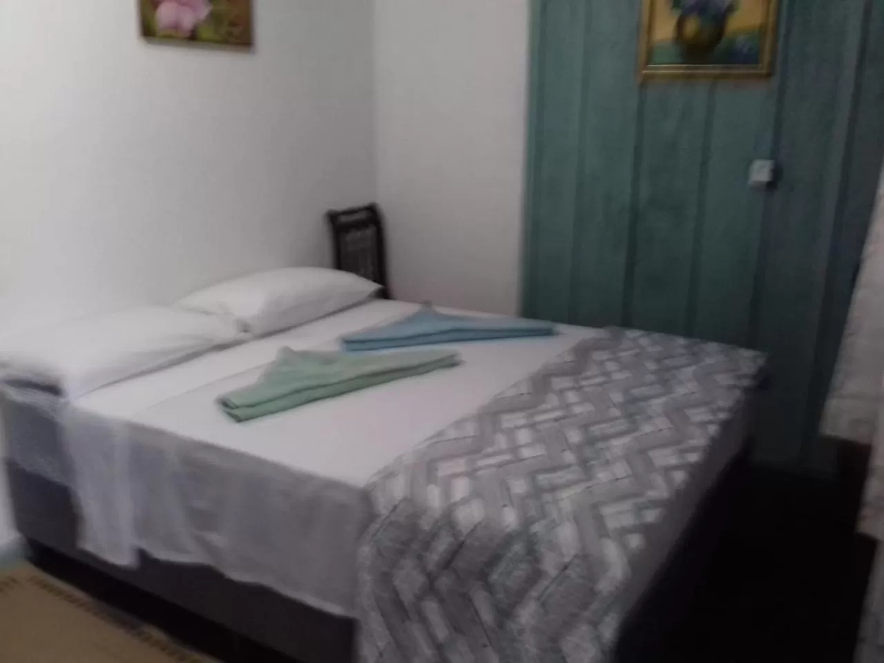 Bed in Pousada Vida Simples