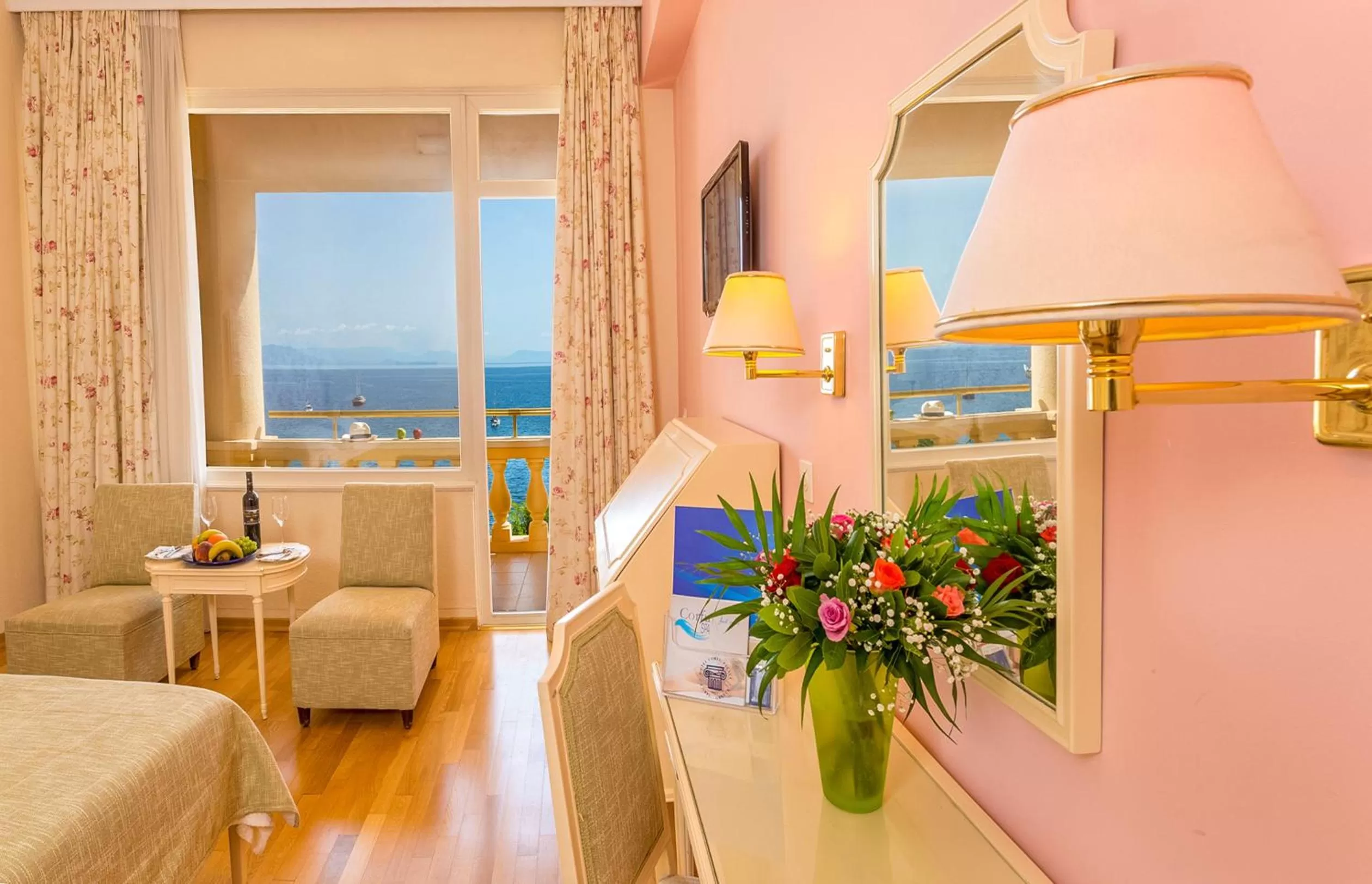 Standard Double or Twin Room with Sea View in Corfu Palace Hotel