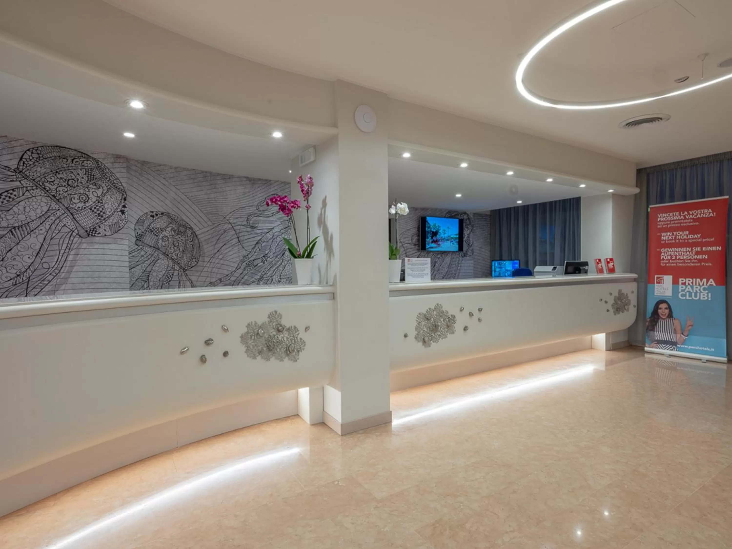 Lobby or reception in Hotel Antares
