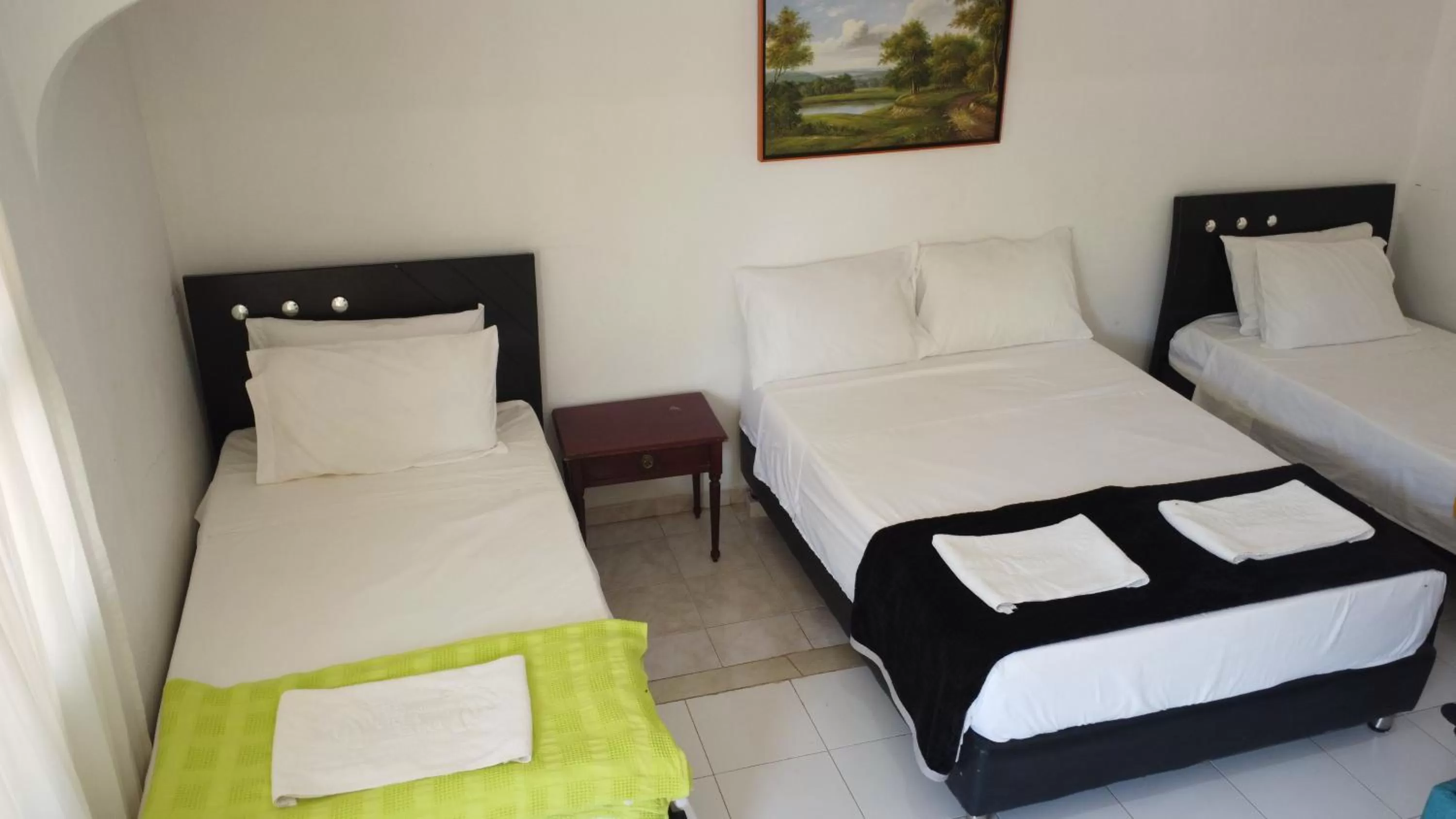 Bed in Eco-Hotel Villa Elina