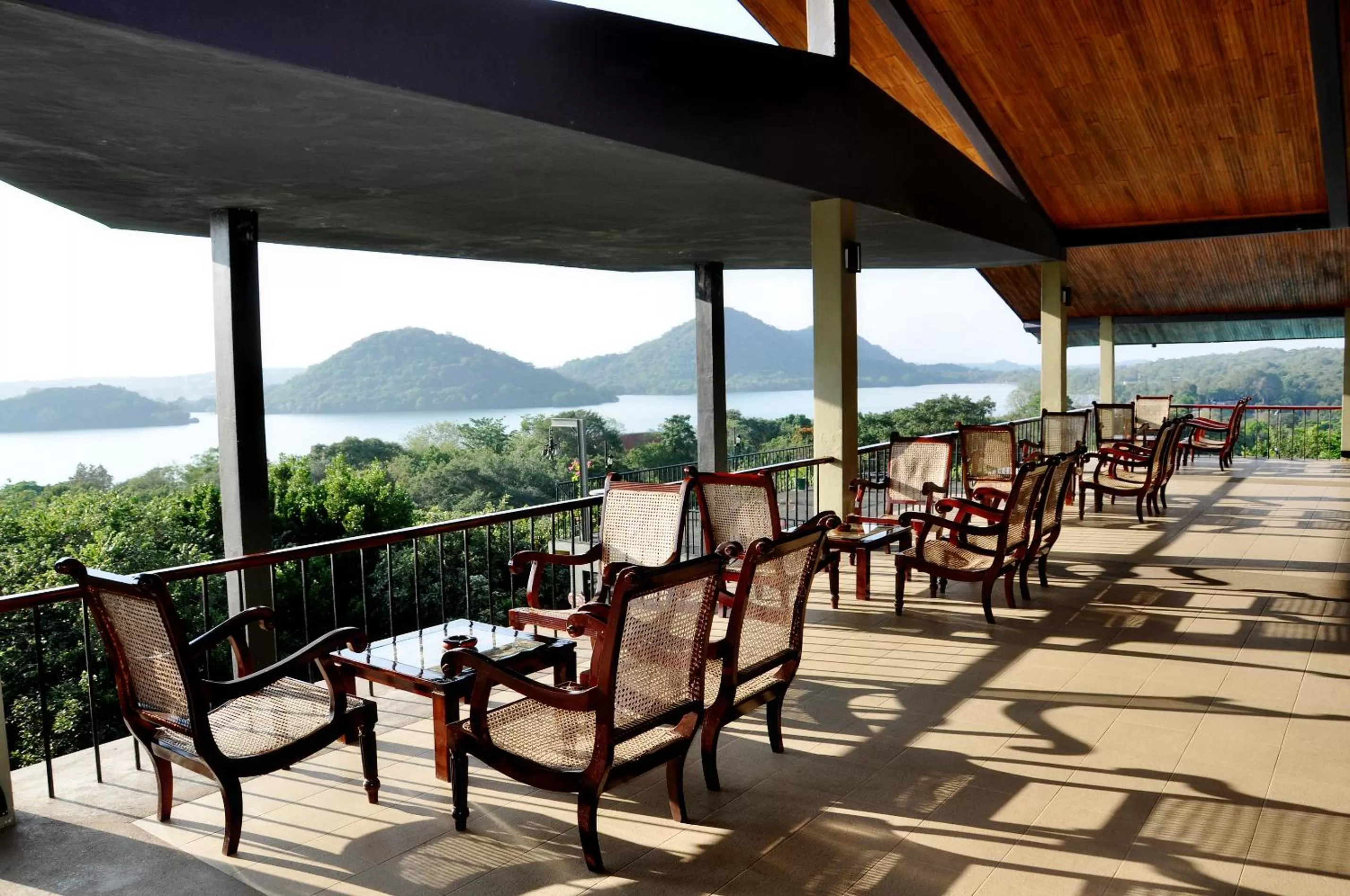 Seating area in Lavendish Lake Giritale - Former Giritale Hotel