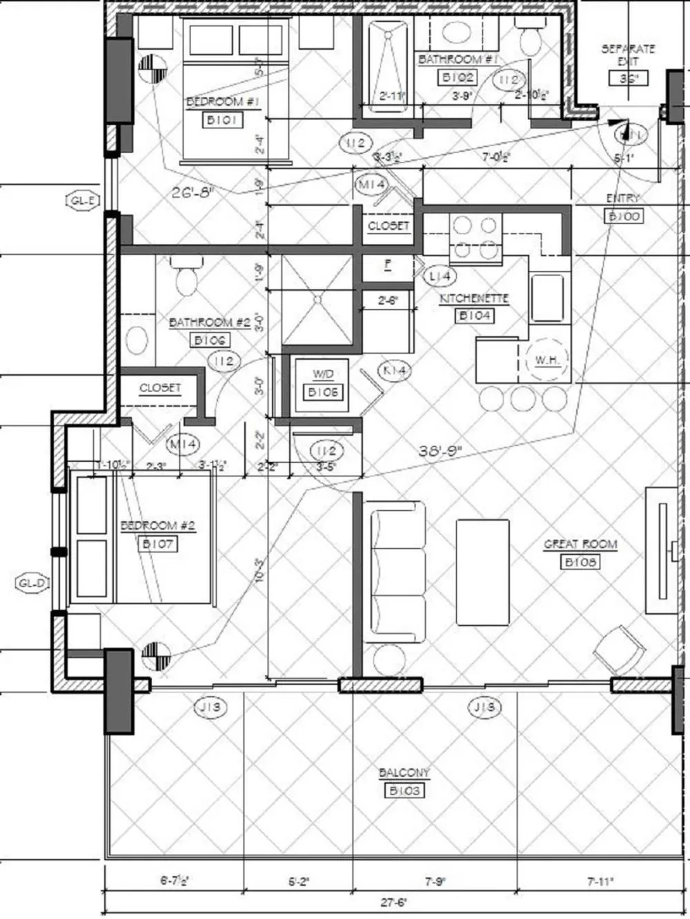 Floor plan in Barefoot Beach Club