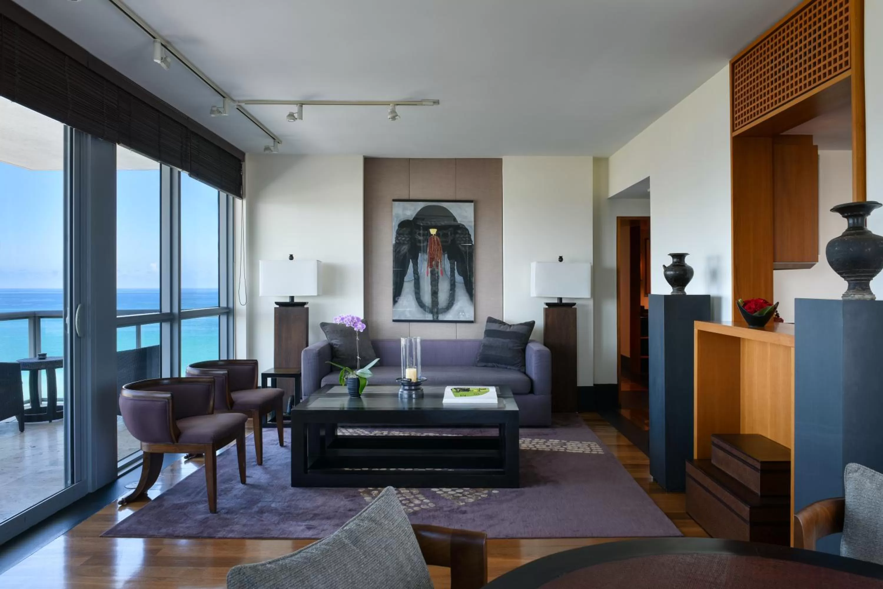 Living room in The Setai, Miami Beach
