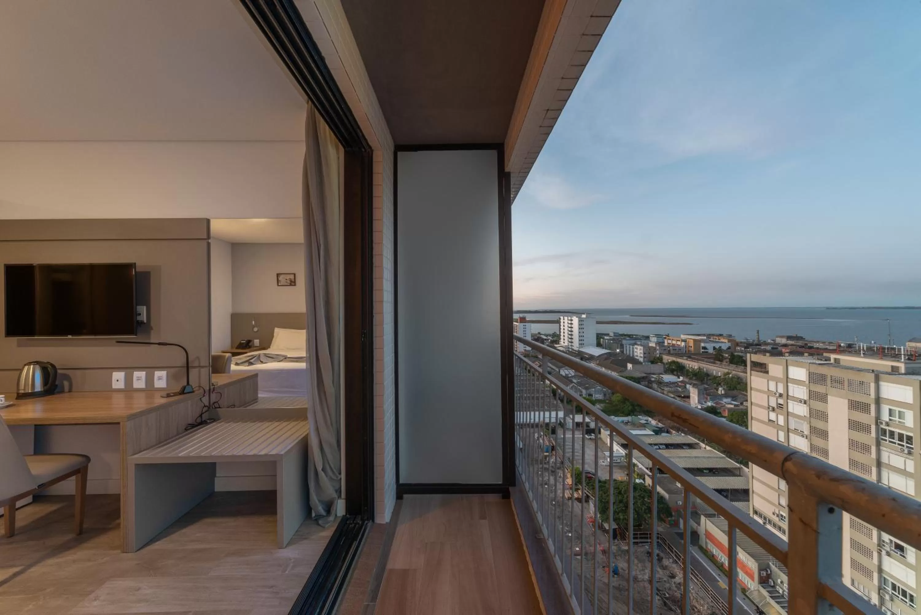 View (from property/room), Bed in Hotel Laghetto Rio Grande