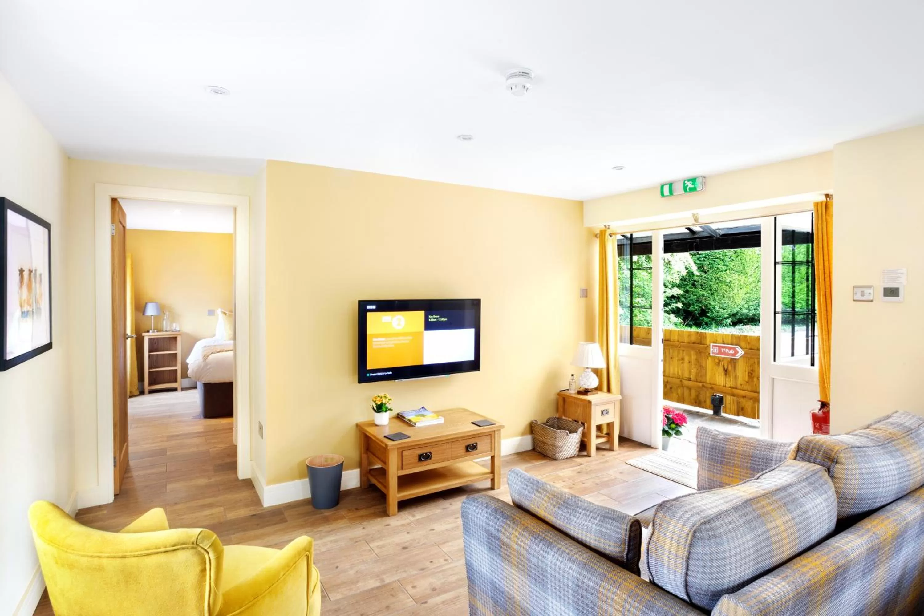 Seating area in Shoulder of Mutton Inn