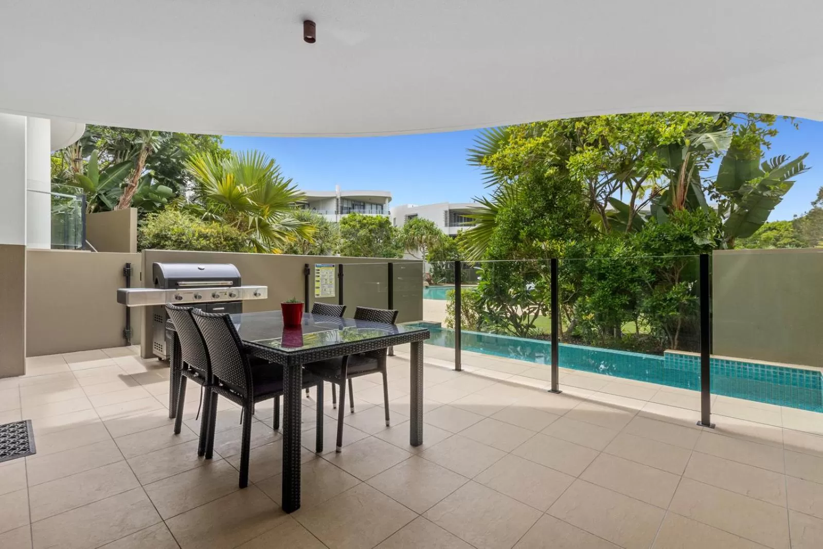 Patio in Cotton Beach Resort - Tweed Coast Holidays ®