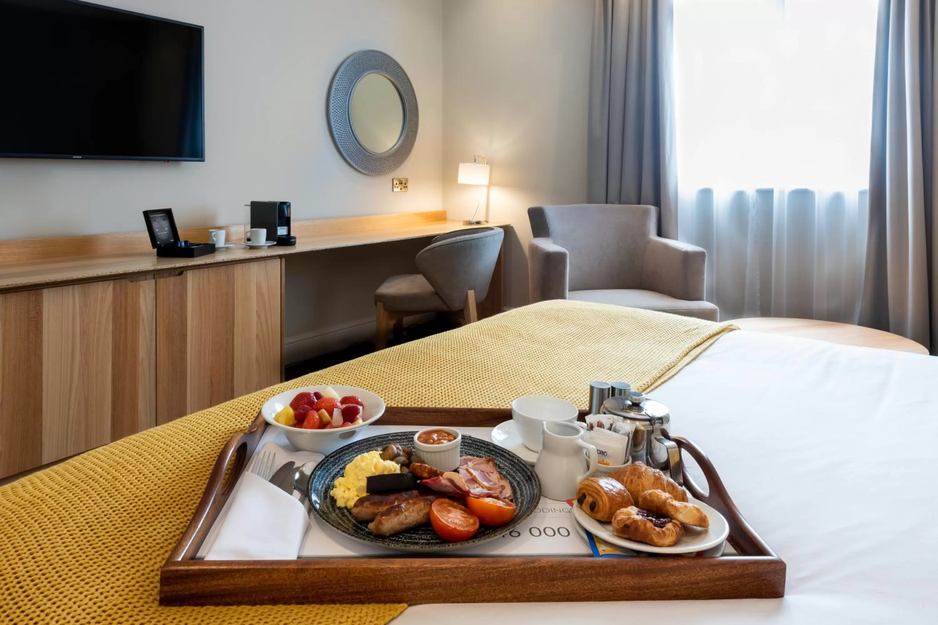 Bedroom, Bed in Brandon Hall Hotel & Spa Warwickshire