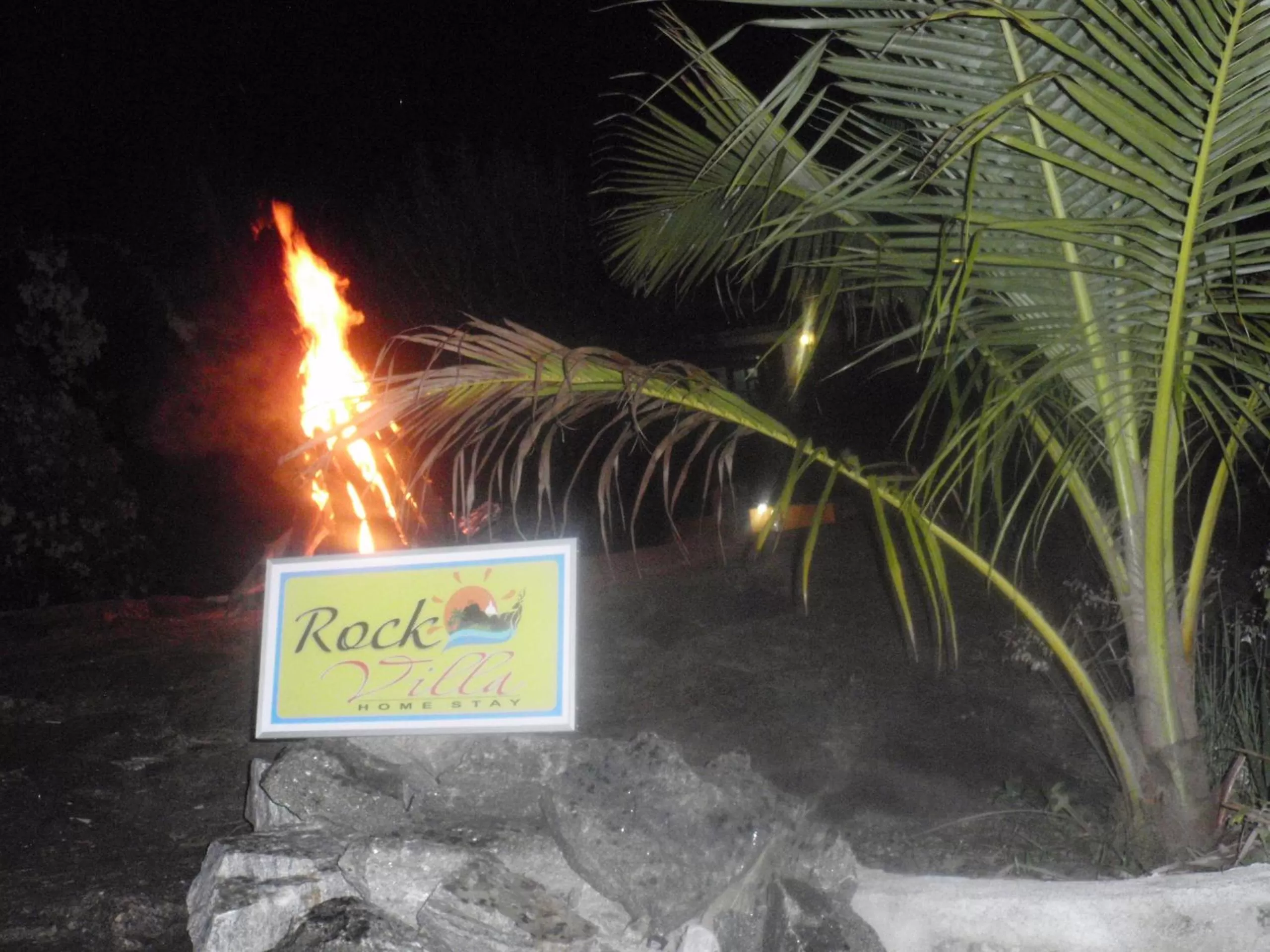 Decorative detail, Property Logo/Sign in Rockvilla homestay and BNB