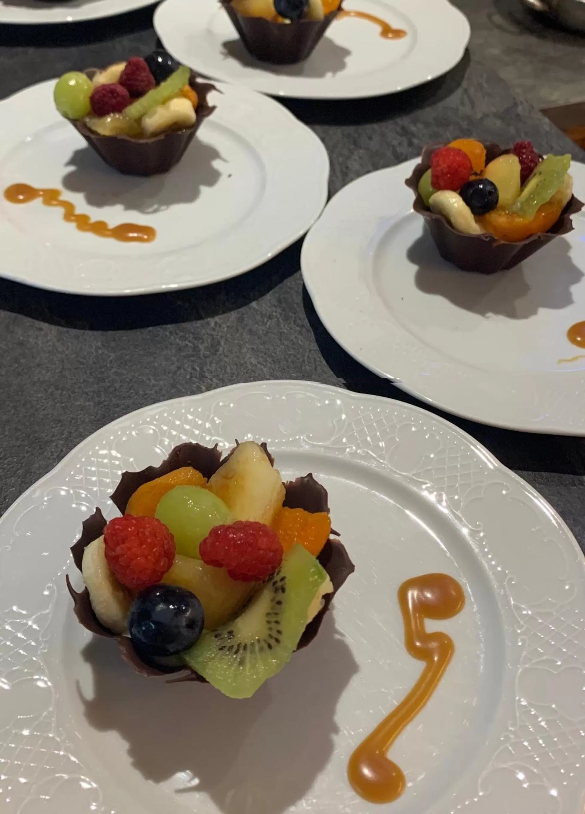 Dinner in Chambres d'Hôtes Le Tilleul