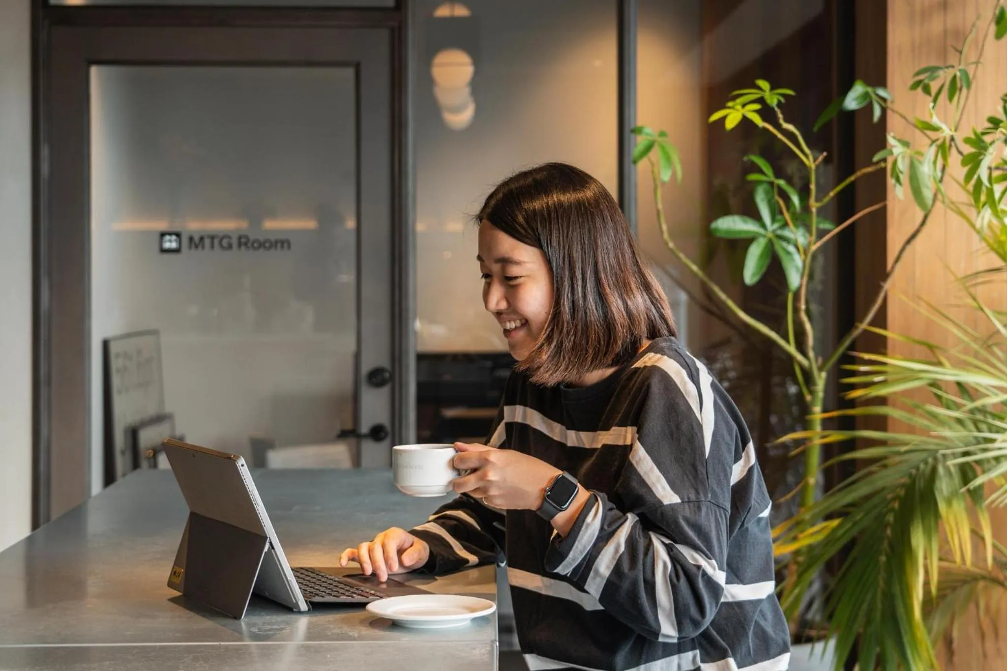 Communal lounge/ TV room in The Millennials Kyoto