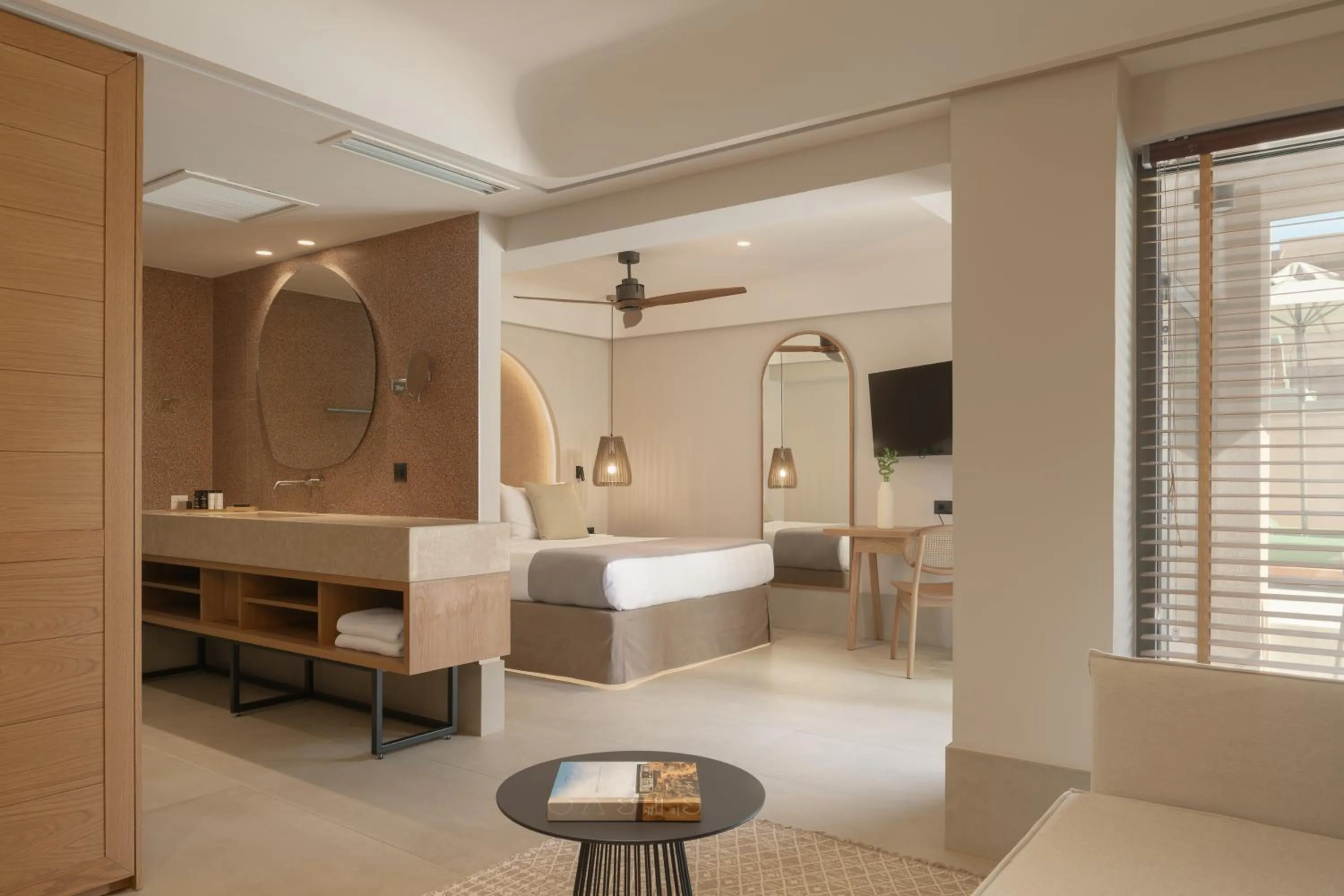 Photo of the whole room, Bed in Paralos Venus Suites Adults Only