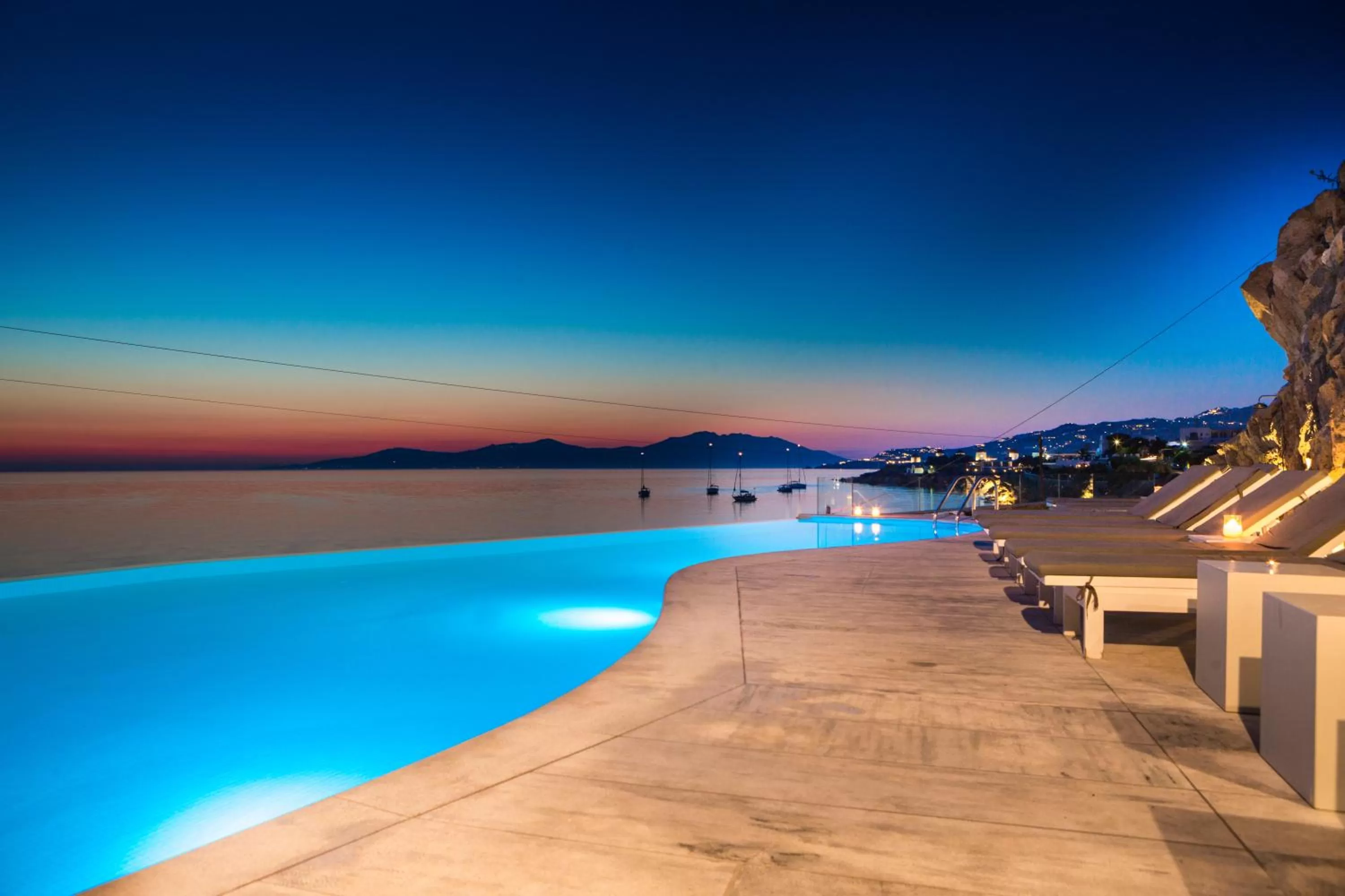 Swimming pool in Mykonos Beach Hotel
