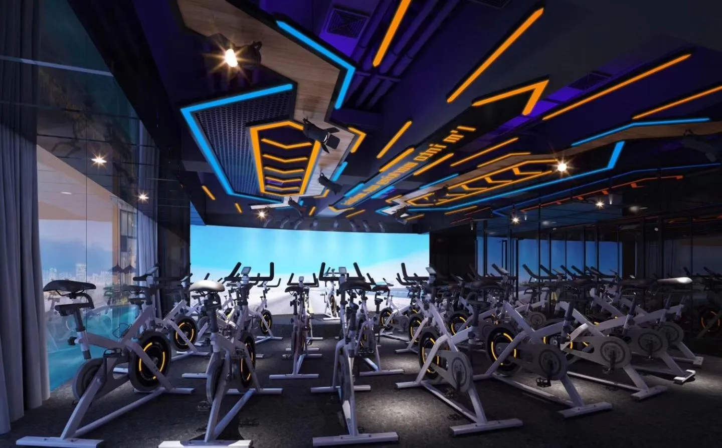Fitness centre/facilities in Honder International Hotel