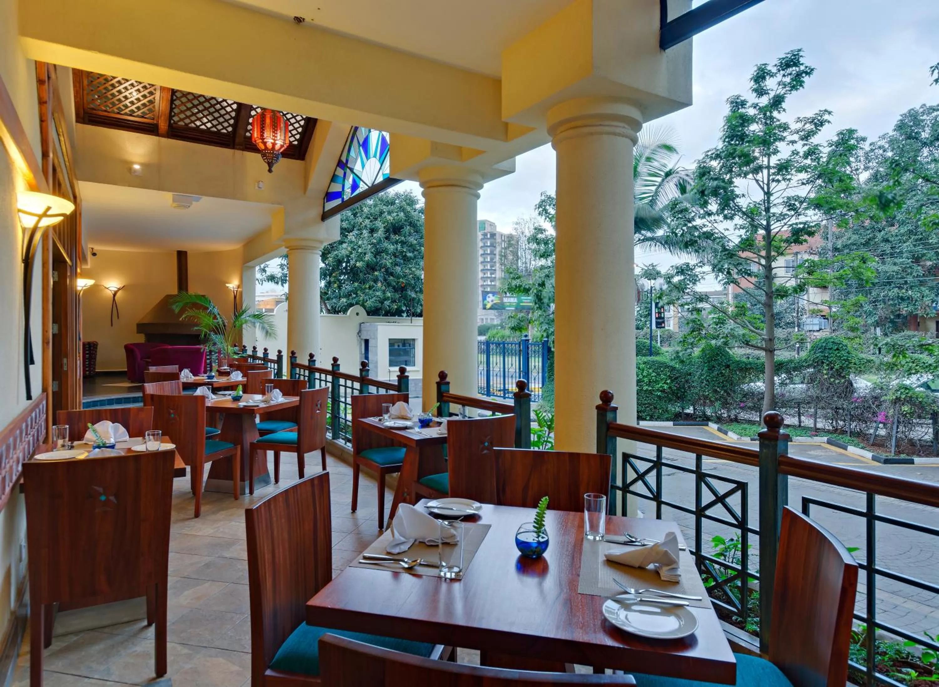 Restaurant/places to eat in The Heron By Sarovar Portico India