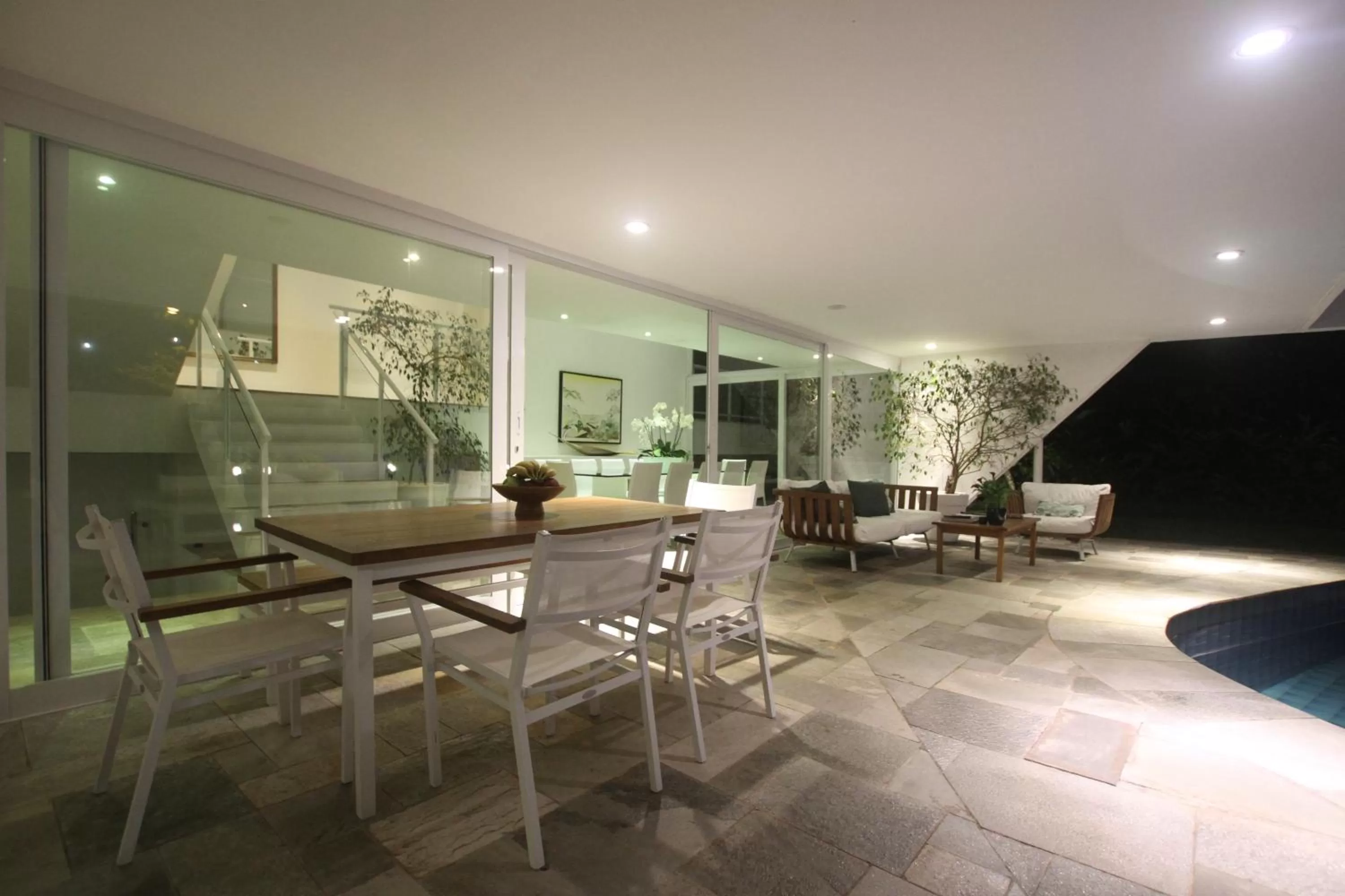 Seating area in Guest House Guarujá