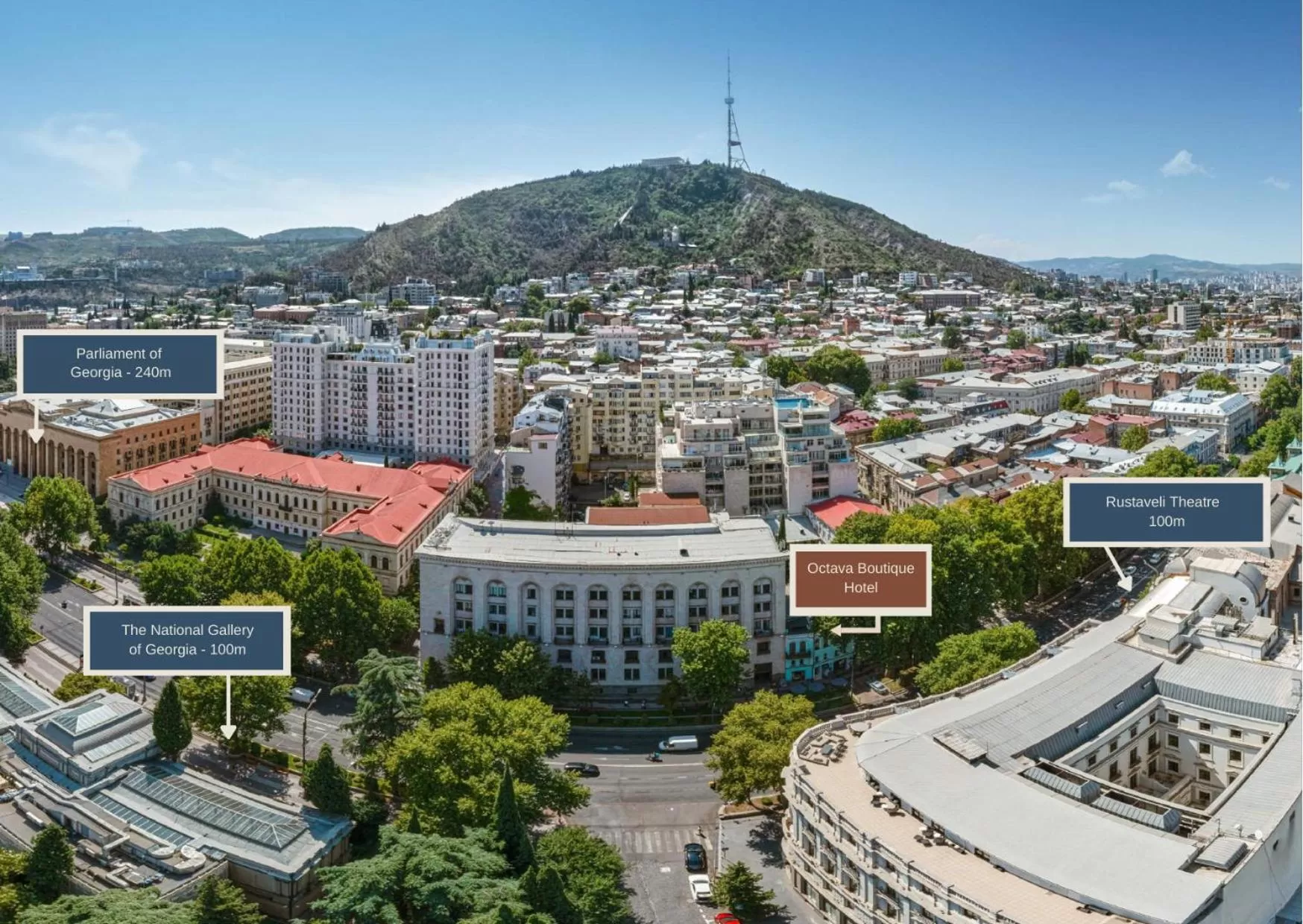 Bird's eye view in Octava Boutique Hotel