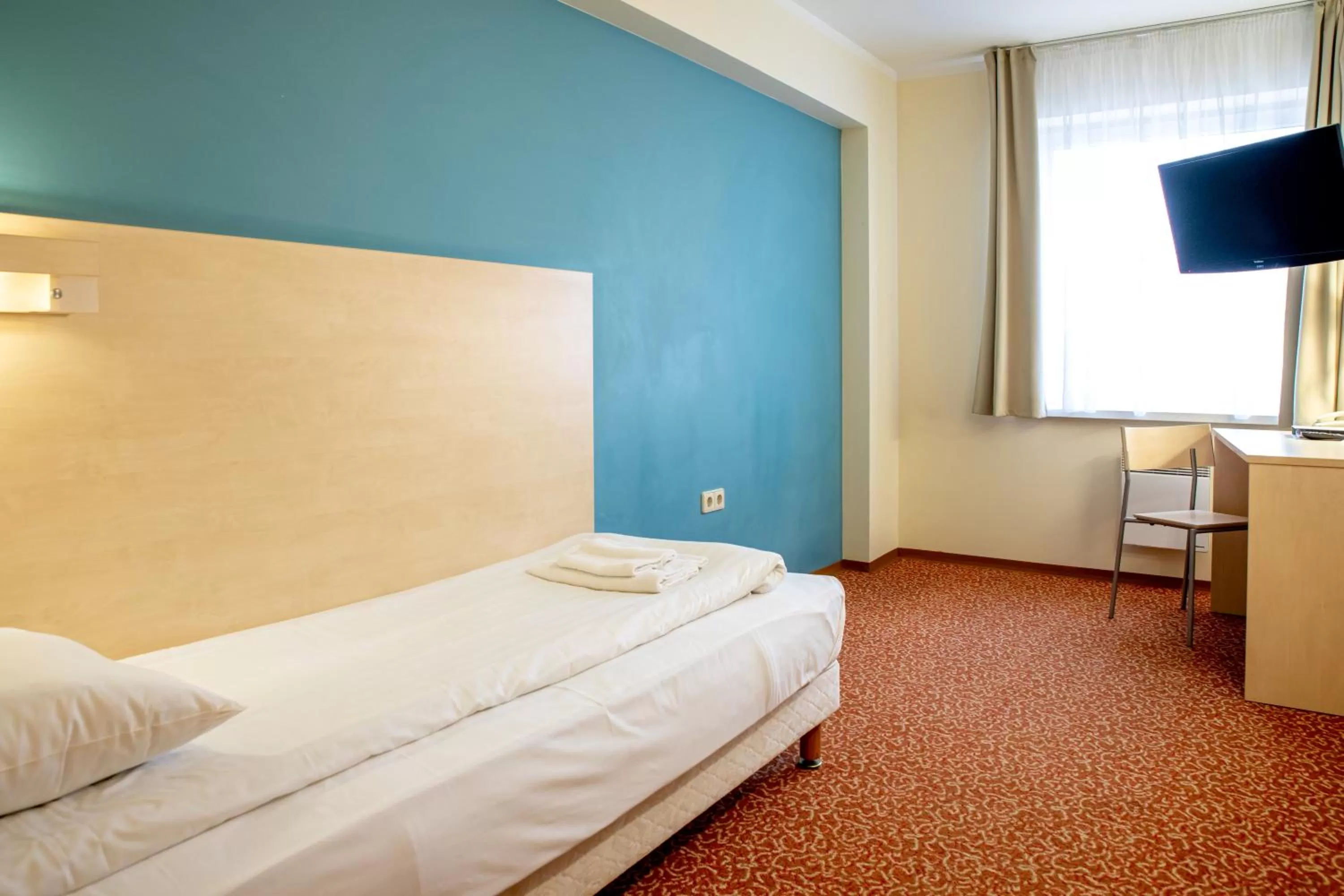 Bedroom, Bed in Rija Bauska Hotel