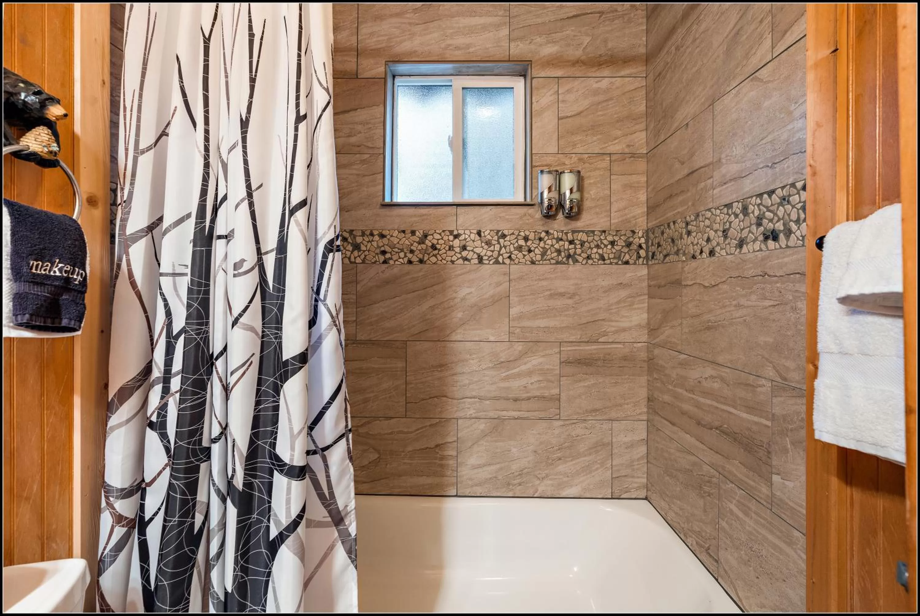Shower in Brundage Bungalows