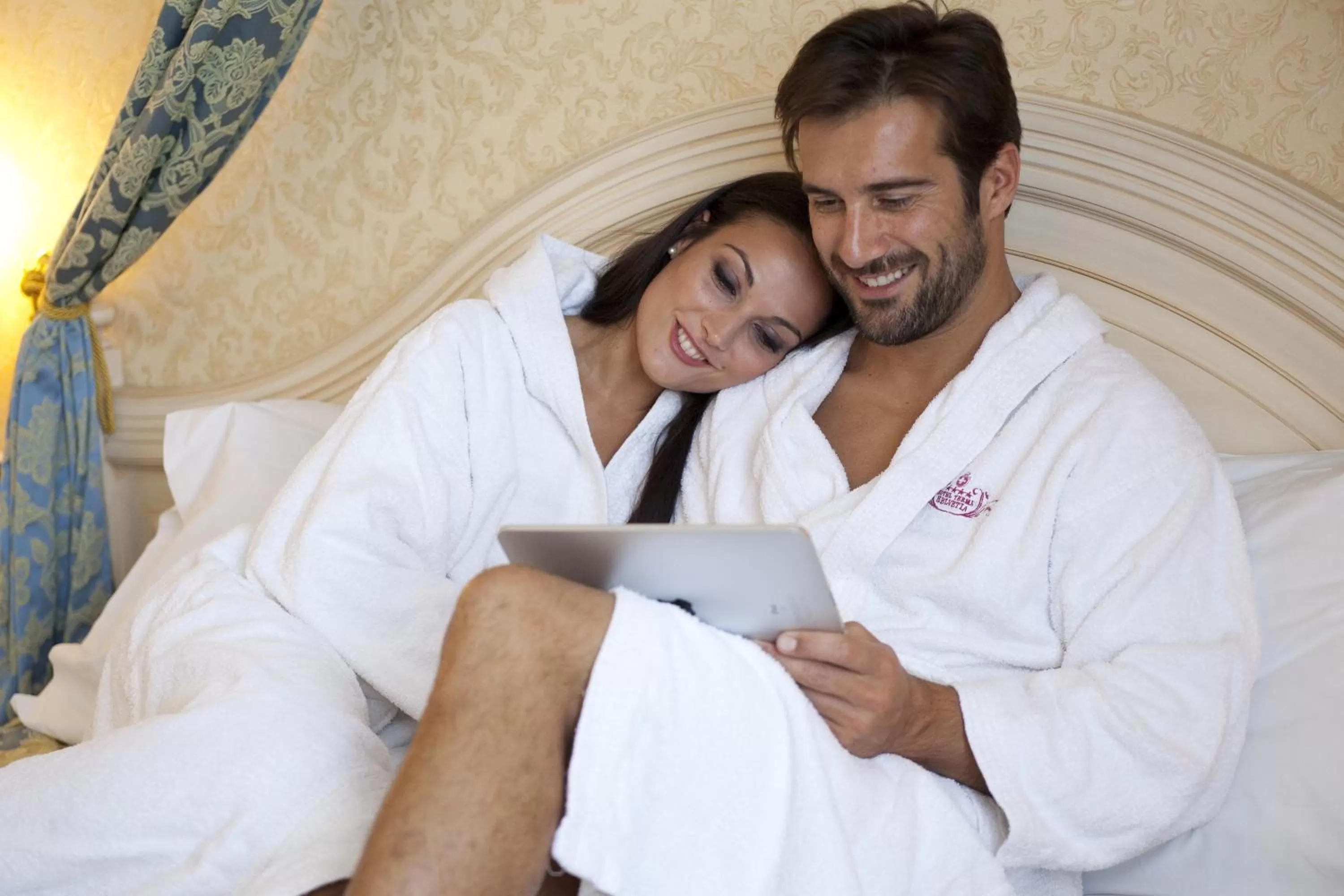 Decorative detail, Bed in Hotel Terme Helvetia