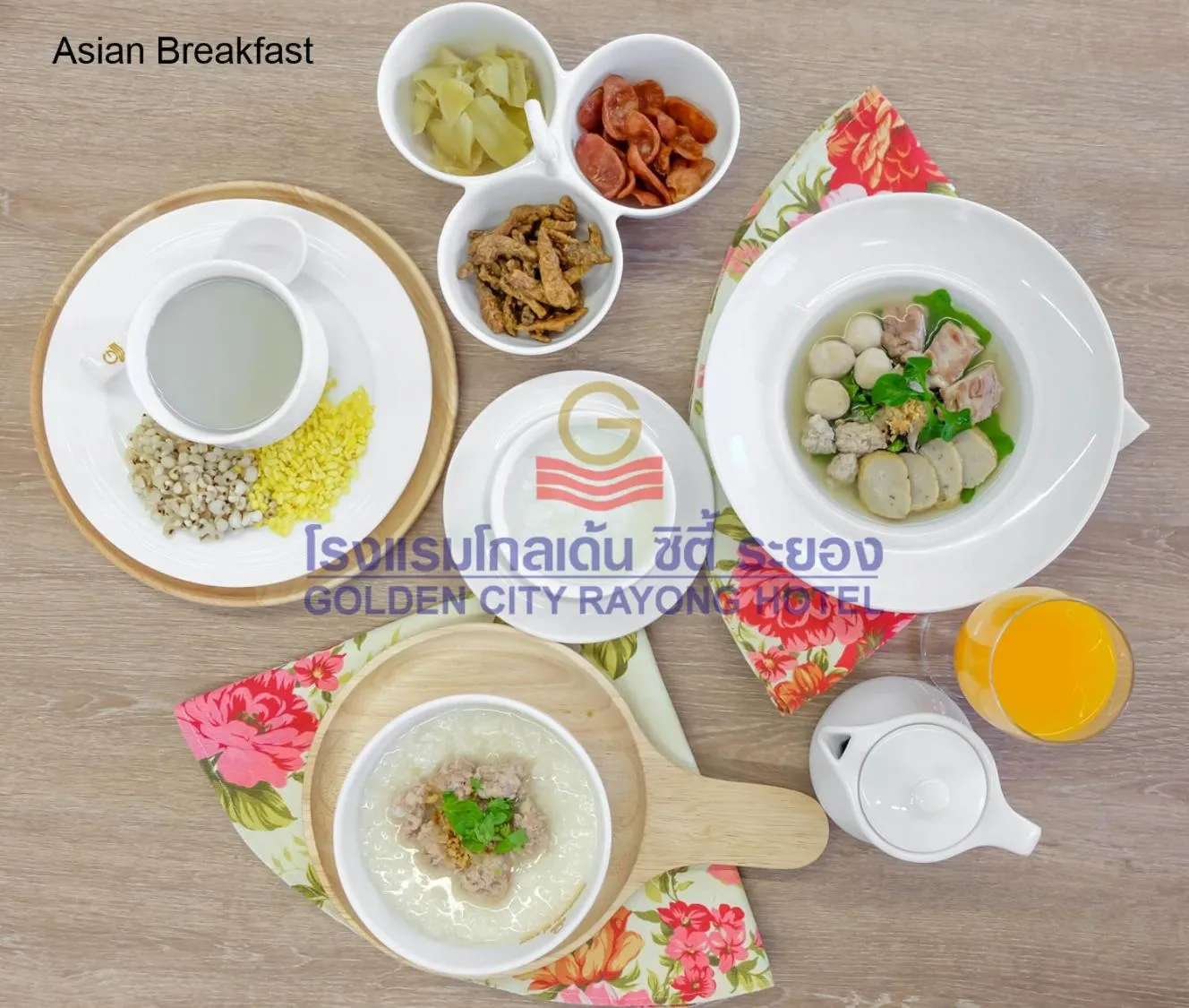 Breakfast in Golden City Rayong Hotel