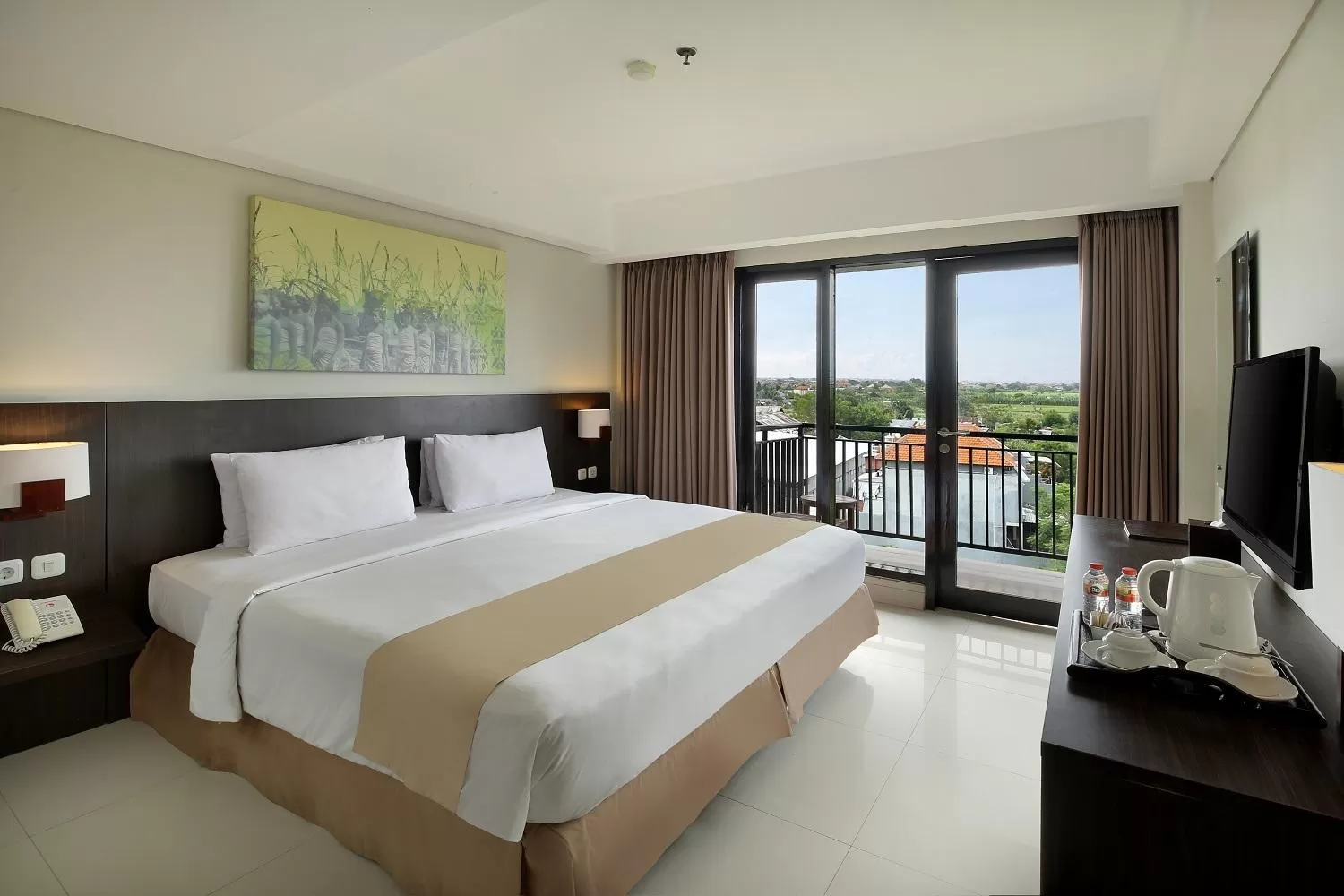 Photo of the whole room, Bed in Rofa Kuta Hotel - CHSE Certified