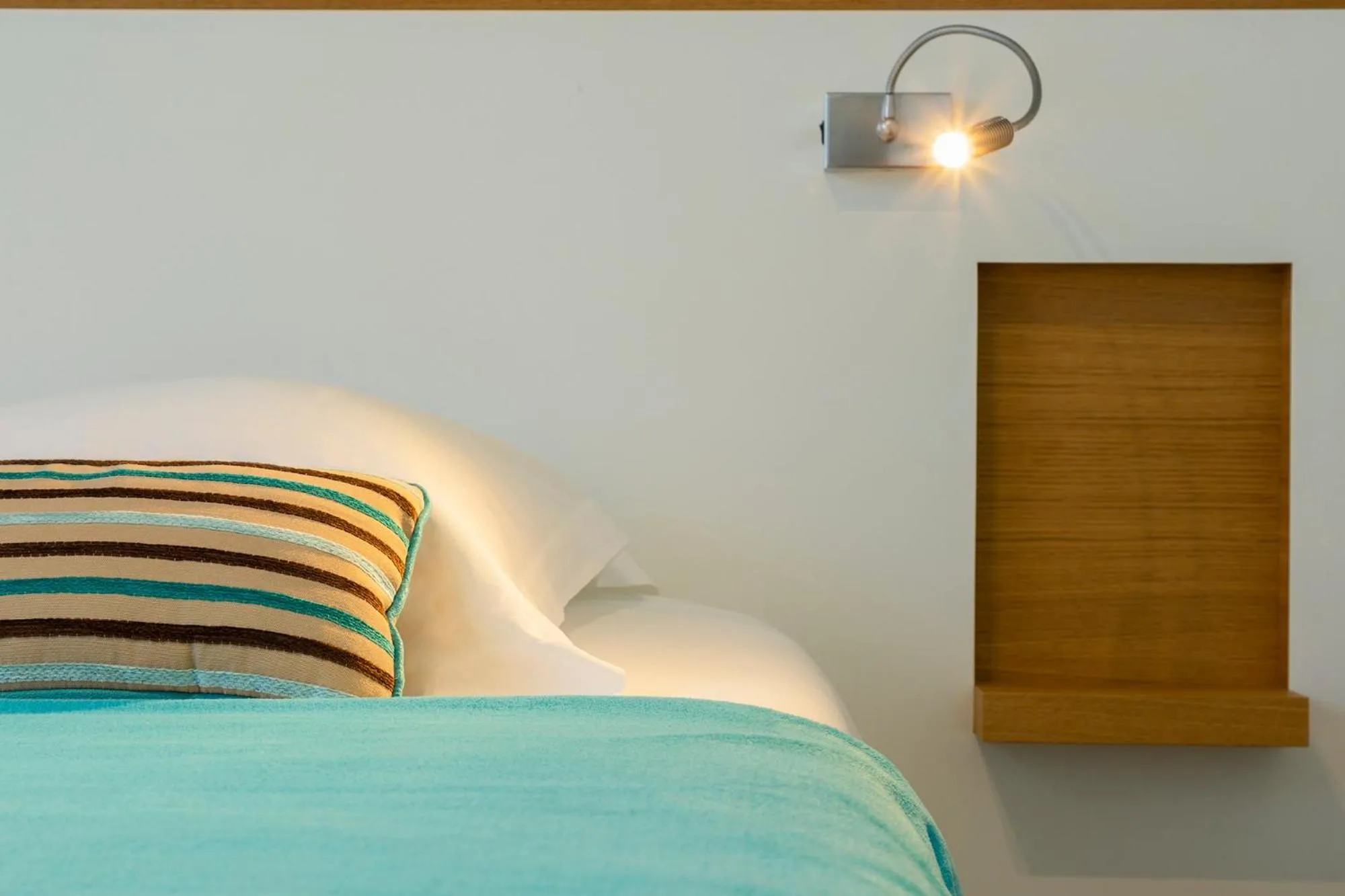 Decorative detail, Bed in Hôtel de Perros, The Originals Boutique