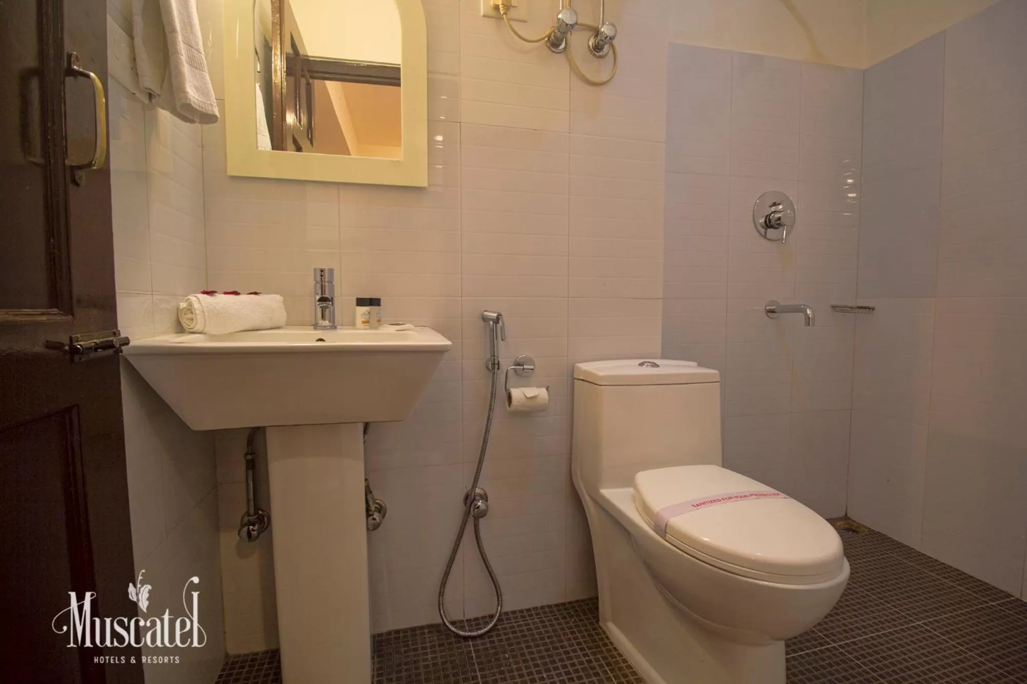 Toilet, Bathroom in Muscatel Delamare - 200 Mts from MG Marg