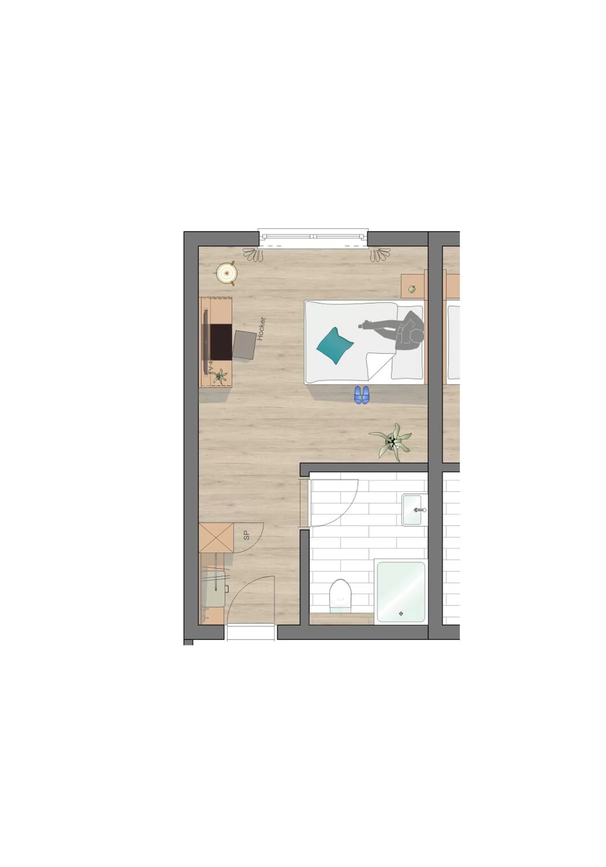 Floor plan in Hotel Schlafplatz