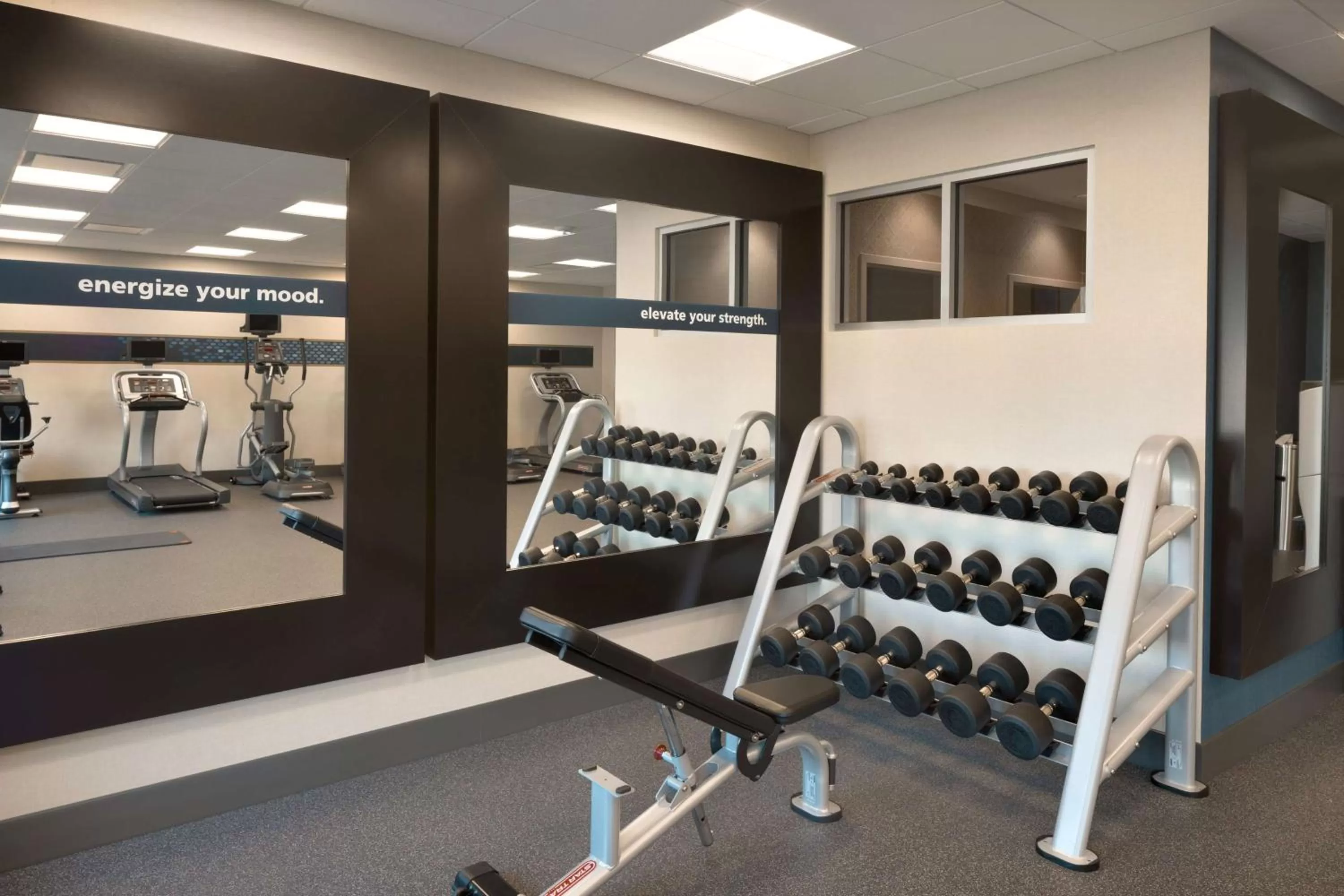 Fitness centre/facilities in Hampton Inn & Suites Rosemont Chicago O'Hare