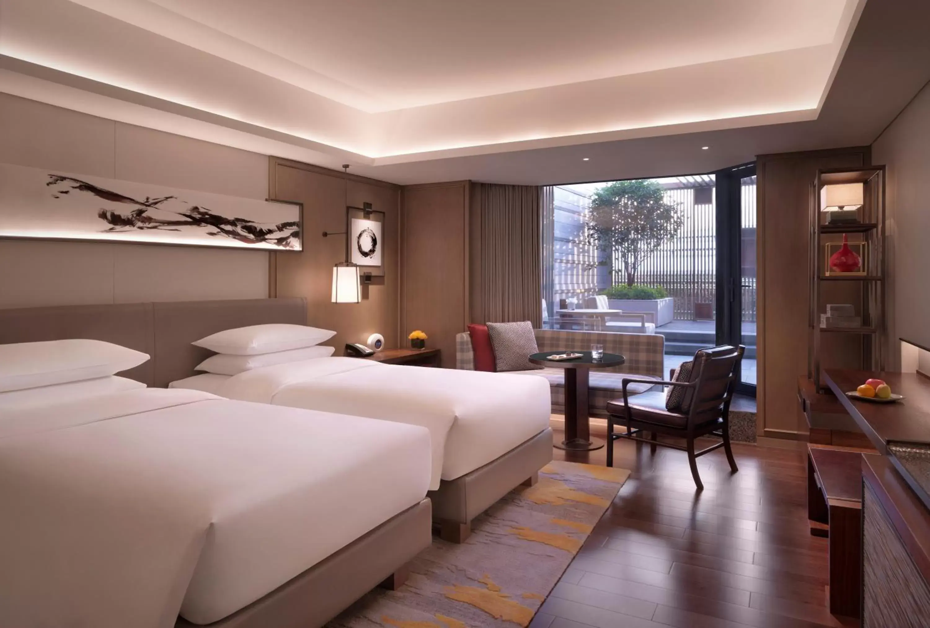Twin Room with Garden in Grand Hyatt Hangzhou Twin Room with Garden in Grand Hyatt Hangzhou
