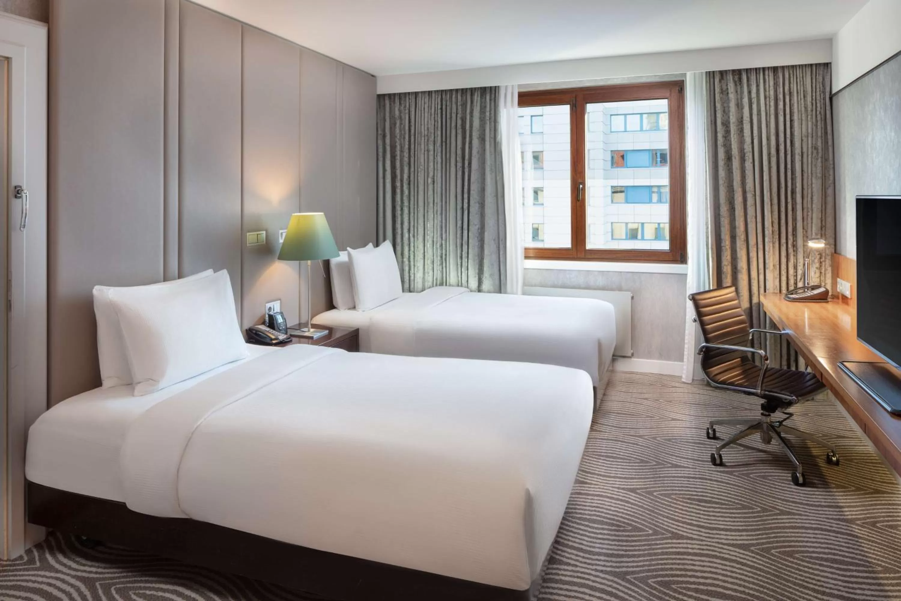 Bed in Hilton Berlin