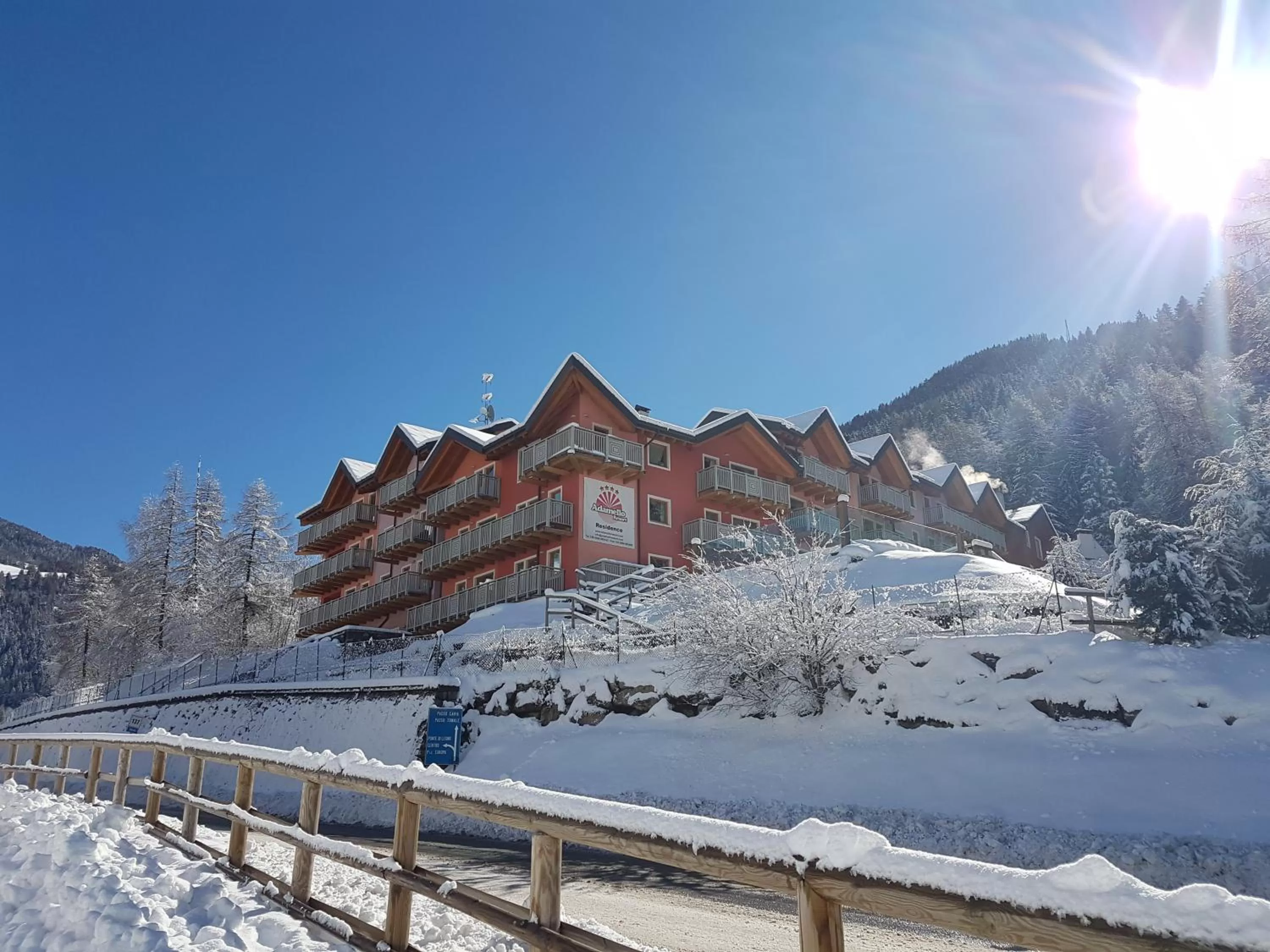 Property building, Winter in Residence Adamello Resort