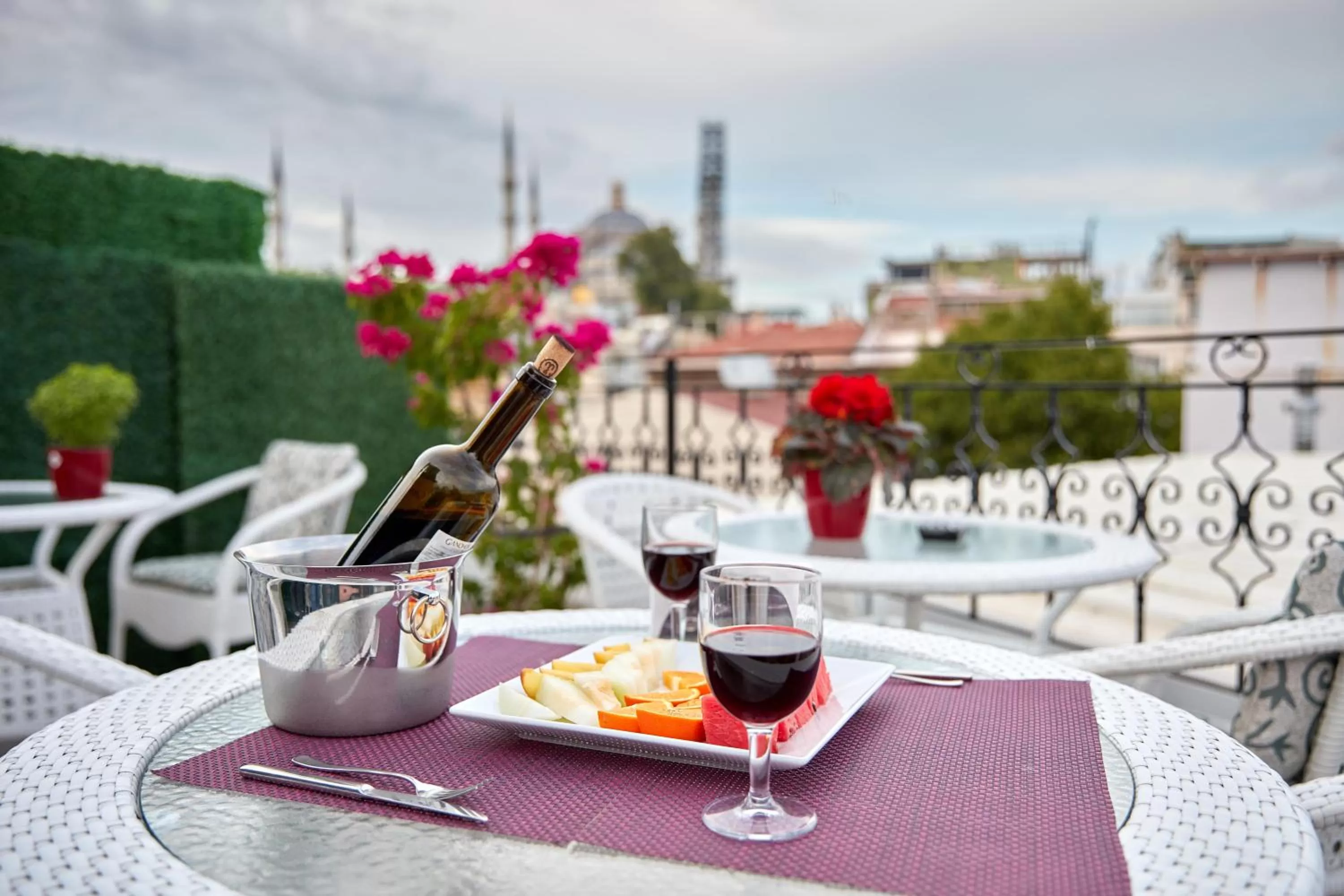 Balcony/Terrace in Albinas Hotel Old City