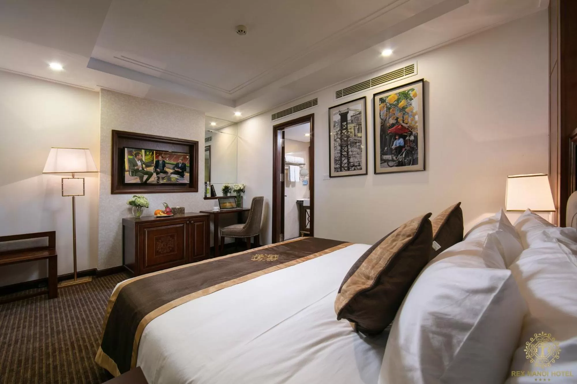 Bed in Rex Hanoi Hotel