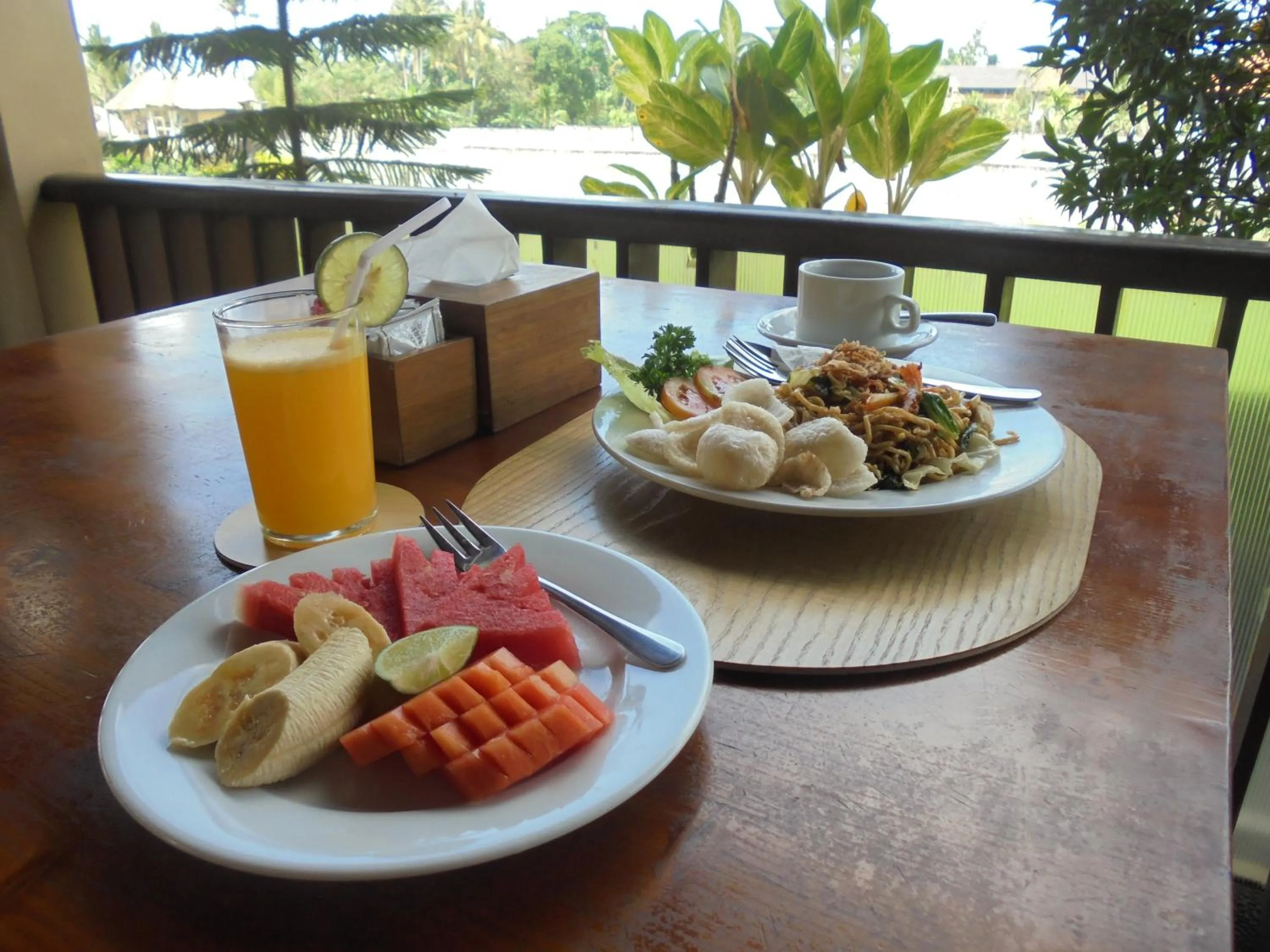Continental breakfast in Biyukukung Suite & Spa