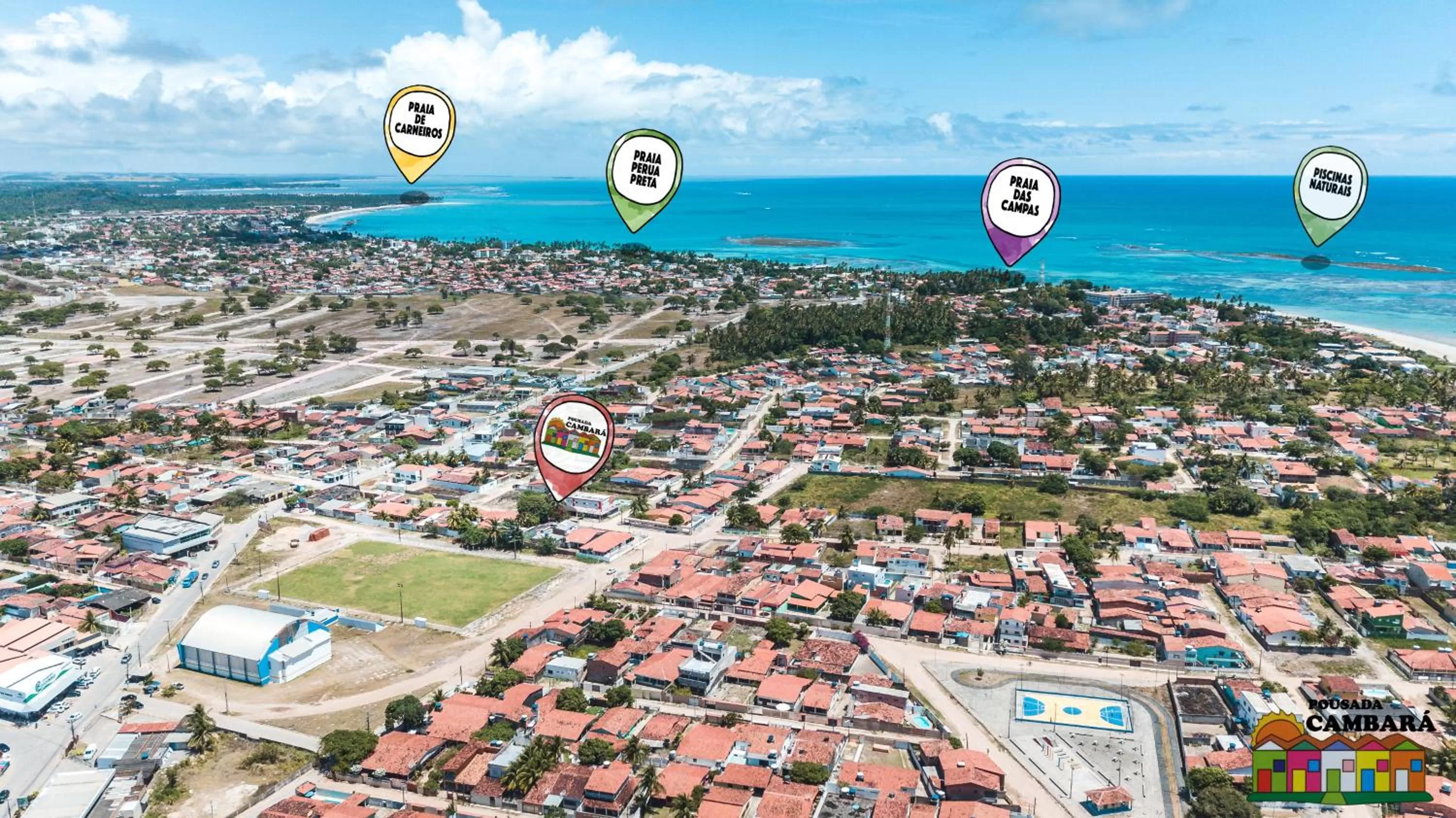 Nearby landmark, Bird's-eye View in Pousada Cambará