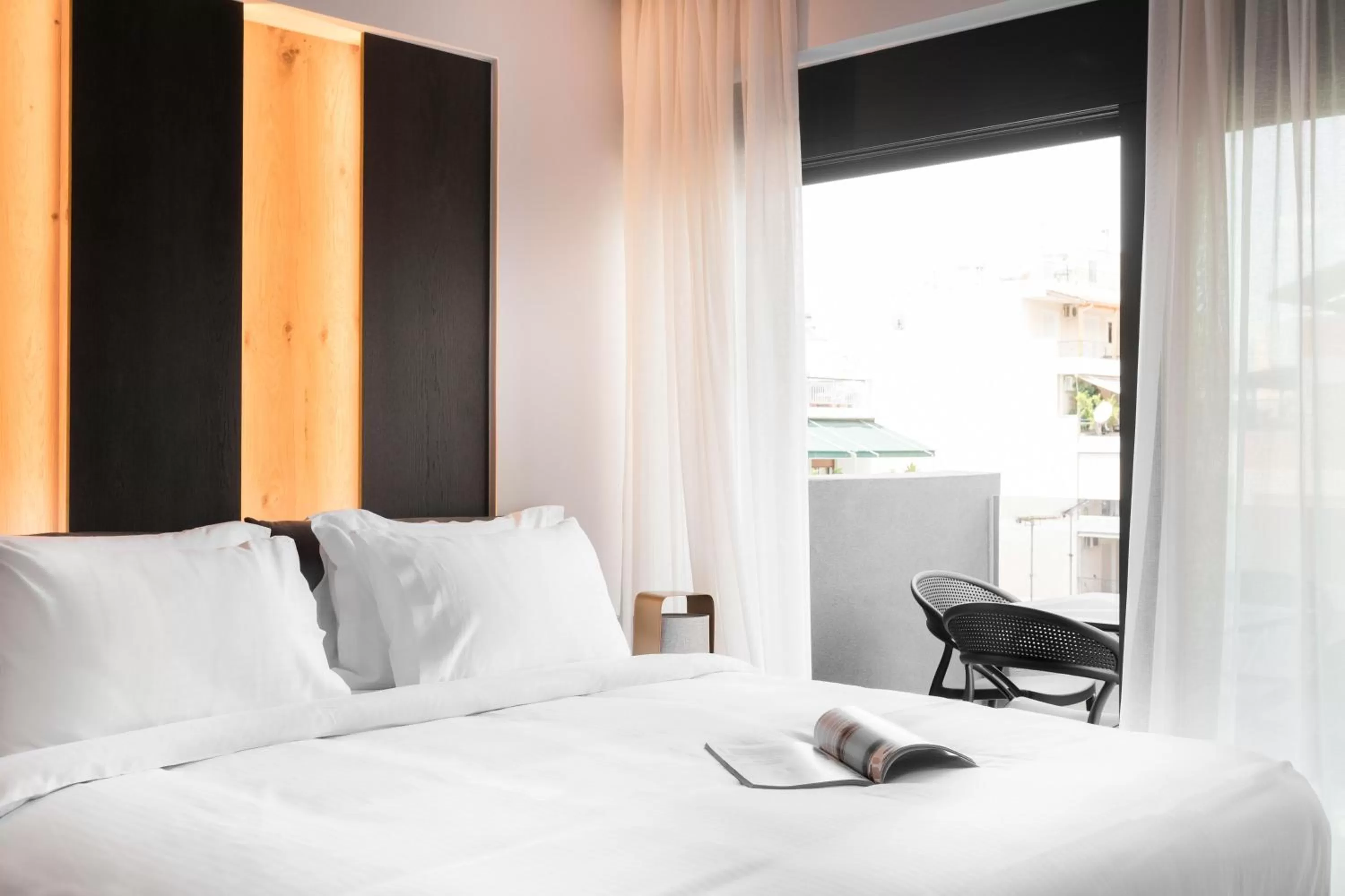 Bed in LUX&EASY Athens Downtown Apartments