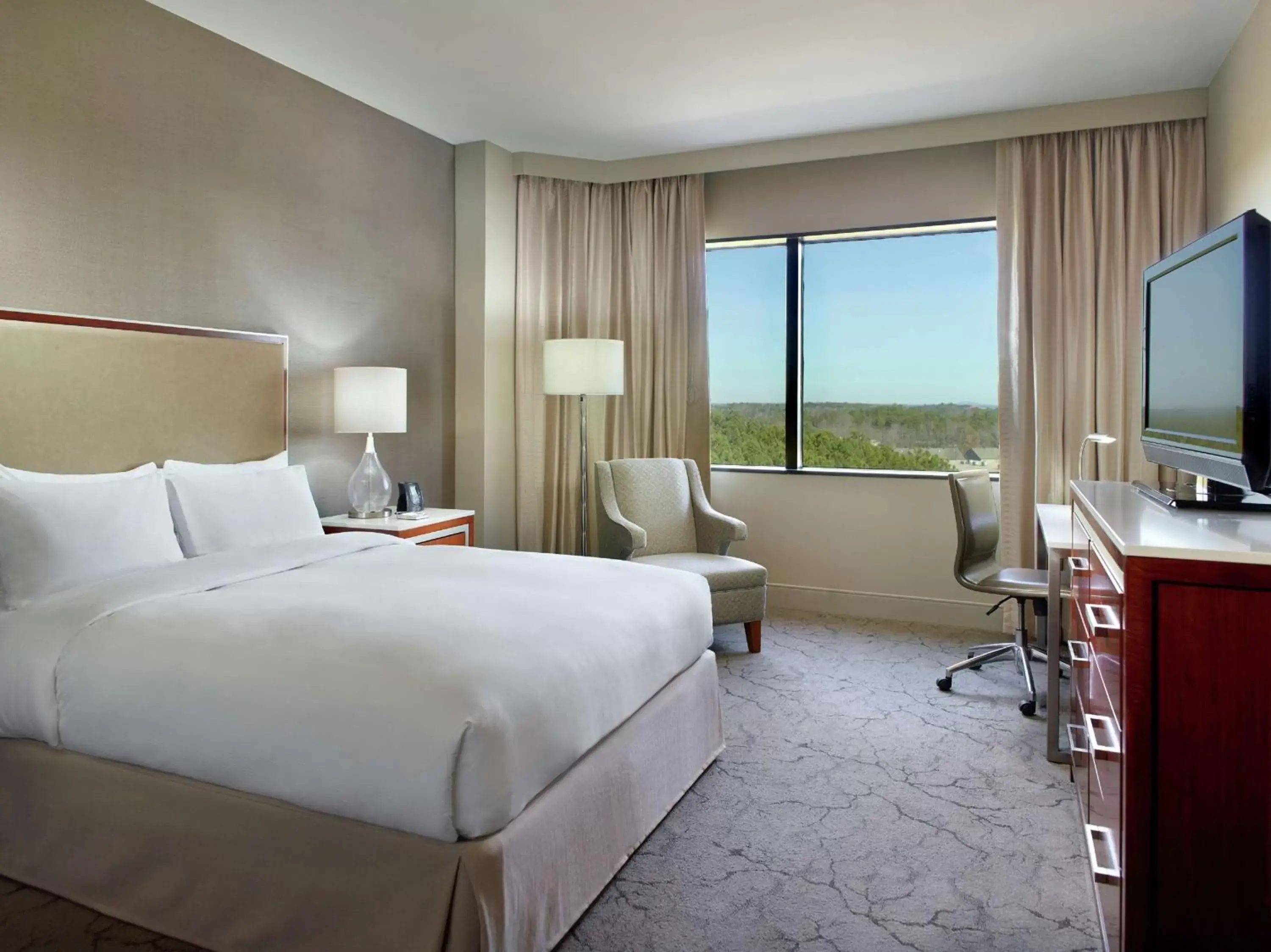 Executive Queen Room - Disability Access/Roll in Shower in Hilton Atlanta Northeast Executive Queen Room - Disability Access/Roll in Shower in Hilton Atlanta Northeast