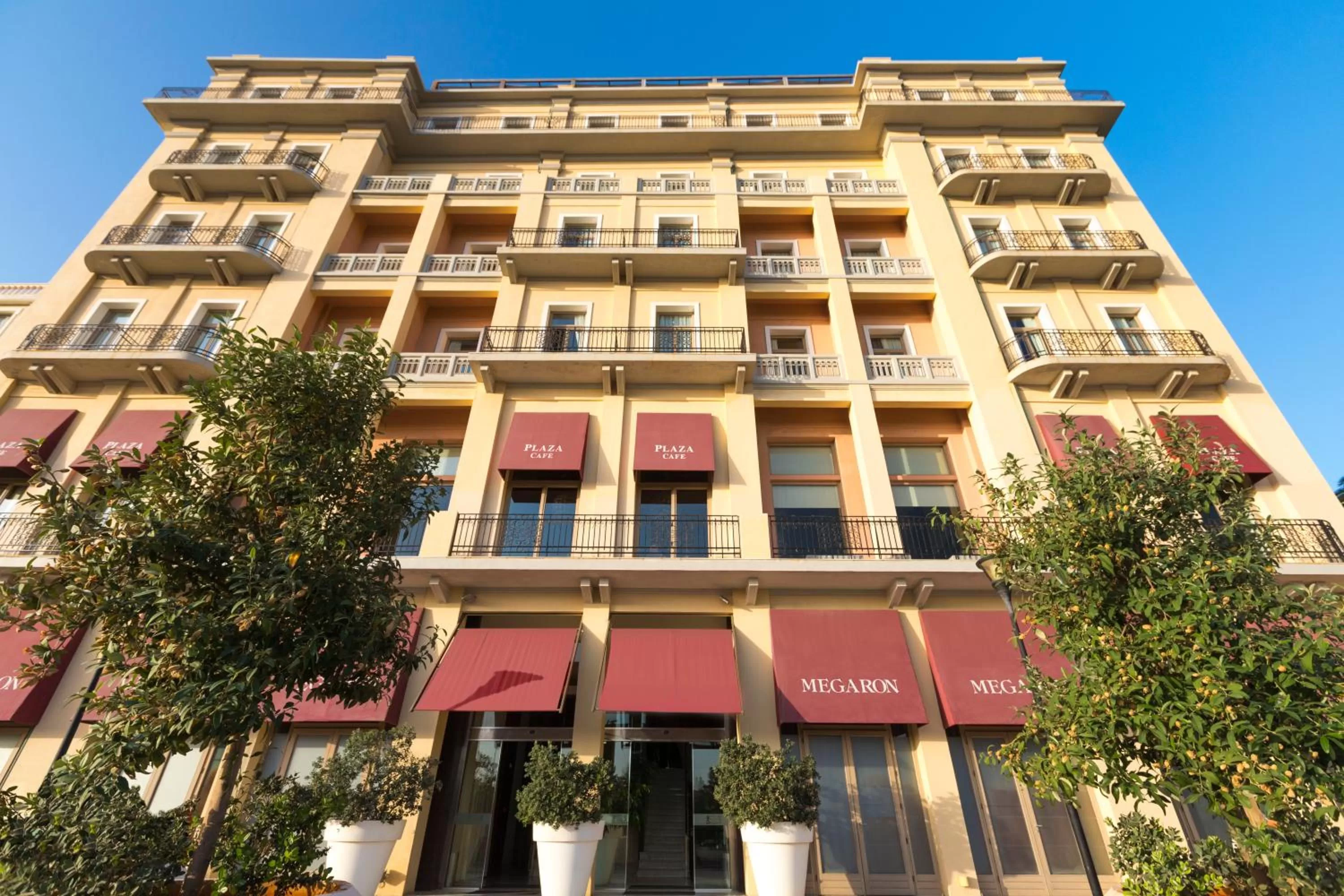 Facade/entrance in GDM Megaron, Historical Monument Hotel