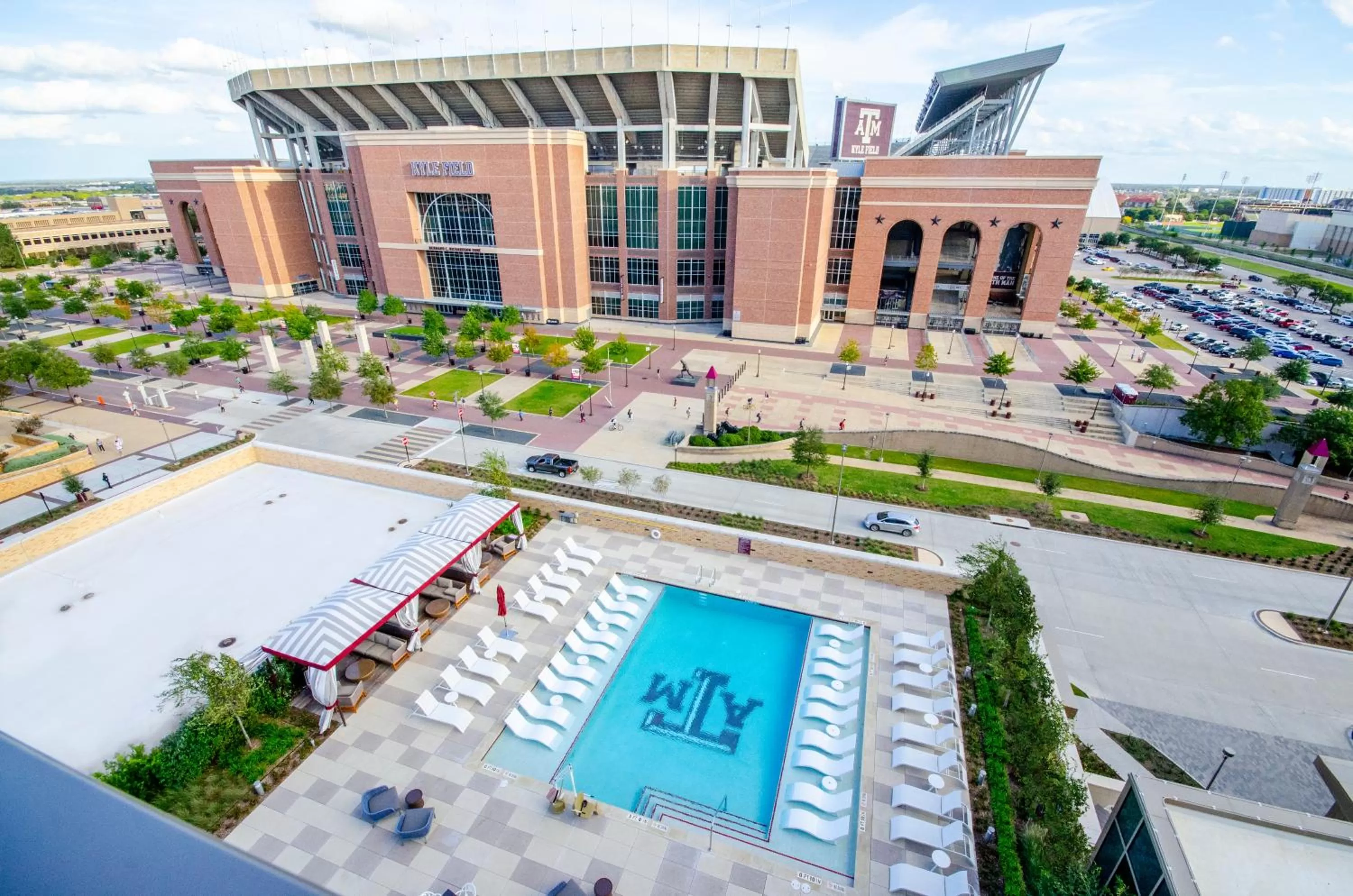 Bird's eye view in Texas A&M Hotel and Conference Center