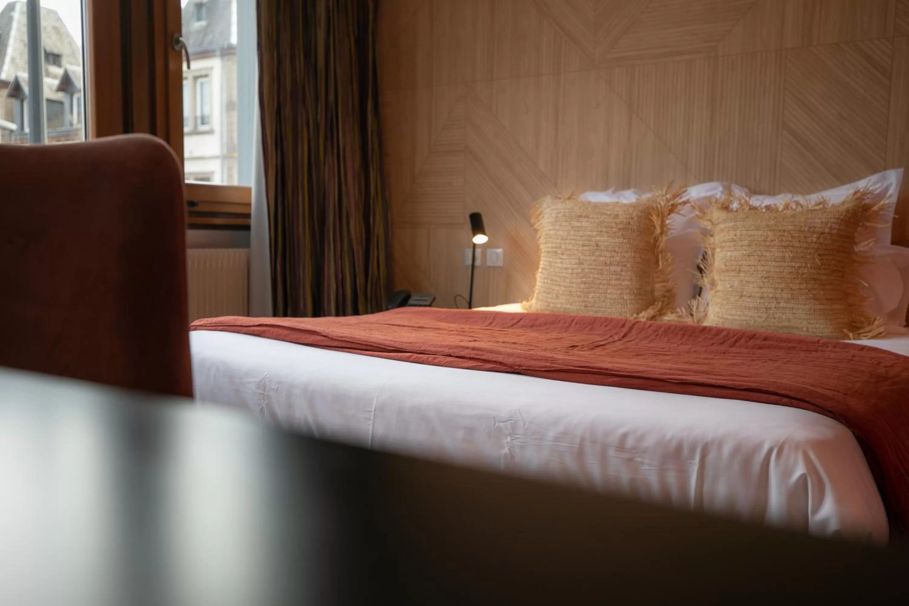 Bed in Hôtel Restaurant Vaillant Colmar Nord
