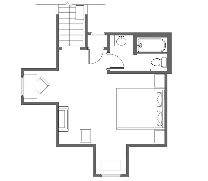 Floor plan in Edwards House