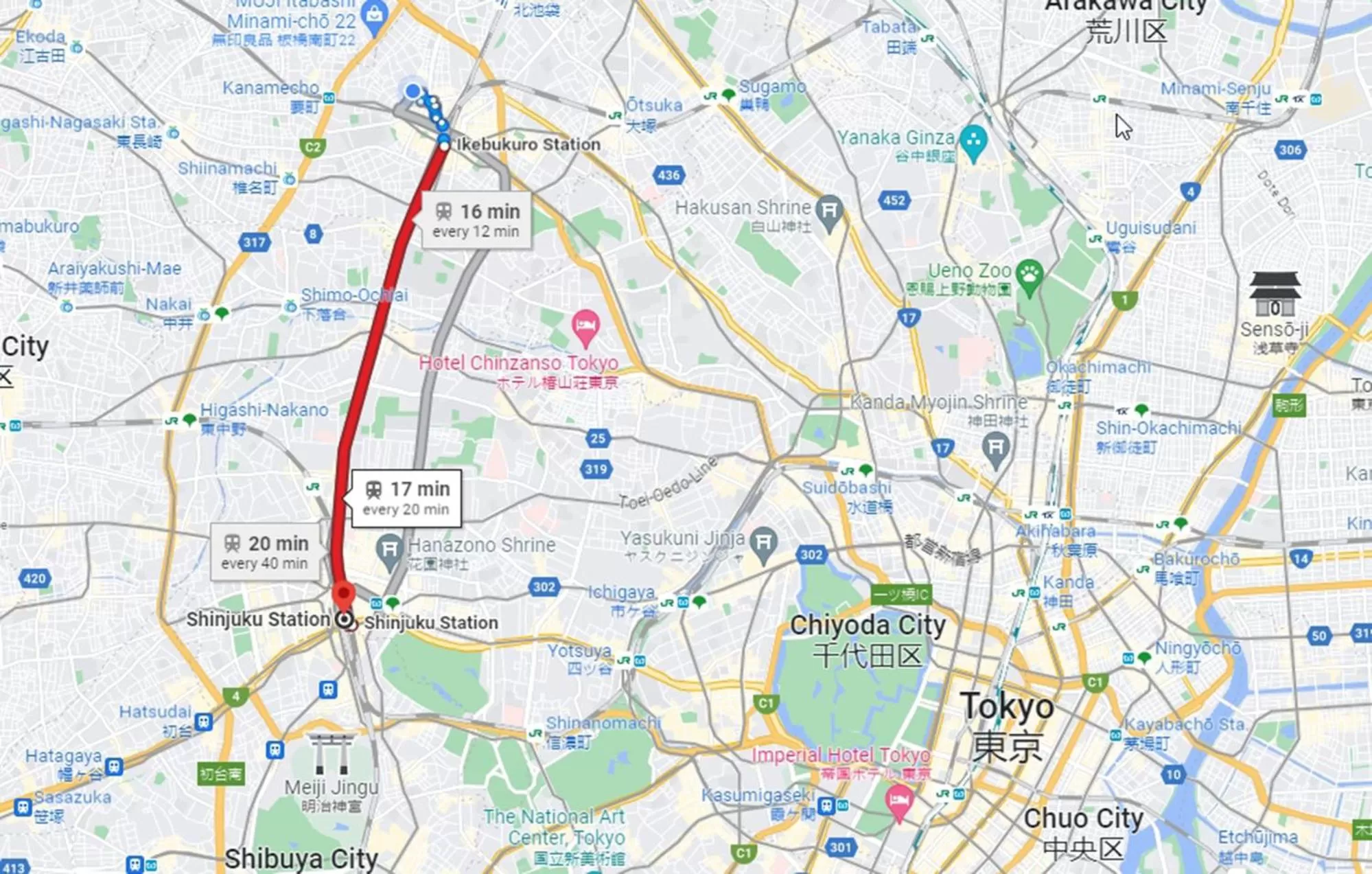 Property building, Bird's-eye View in Tokyo Hotel Bella Ikebukuro