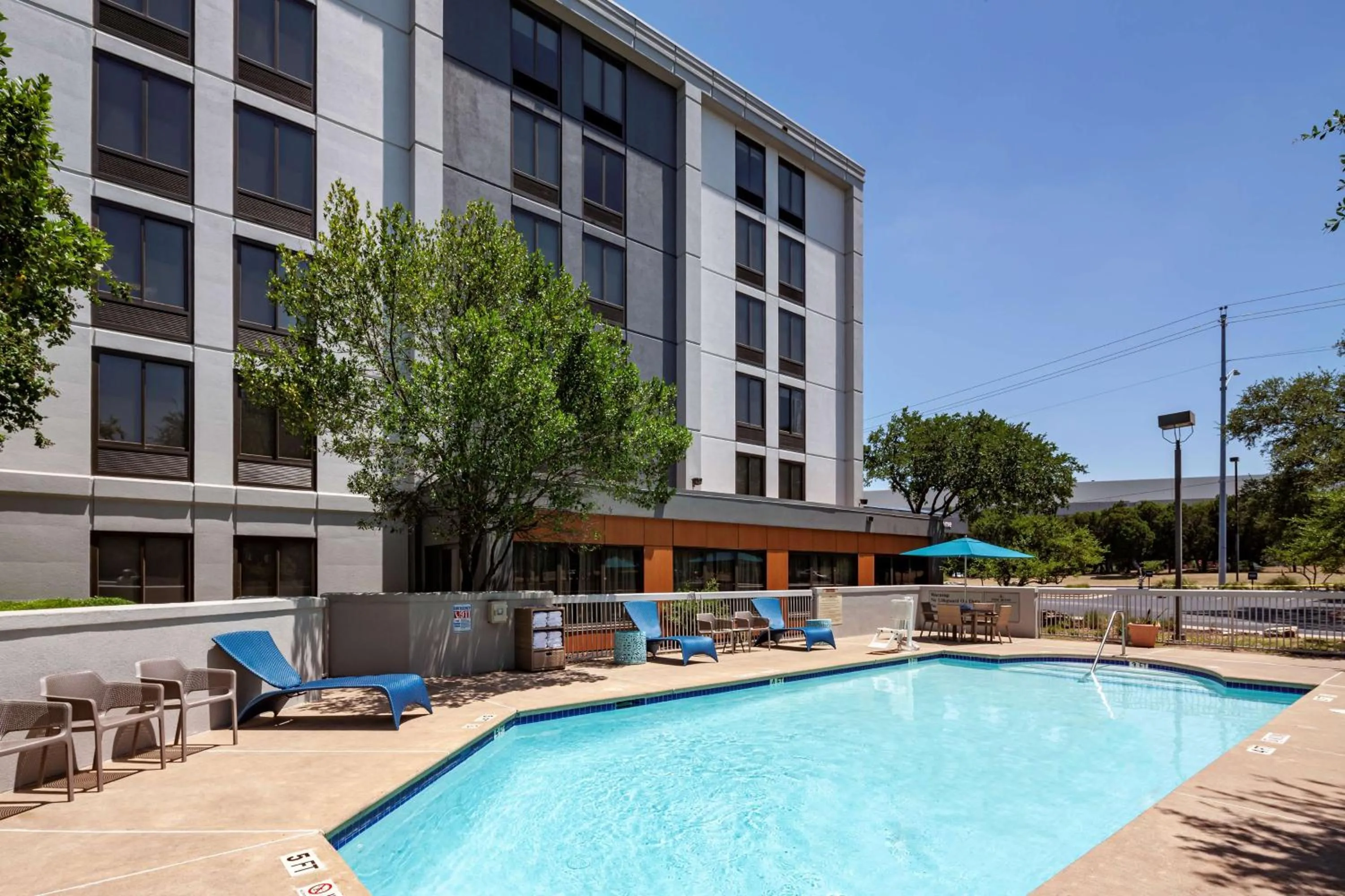 Pool view in Hampton Inn Austin NW near The Domain