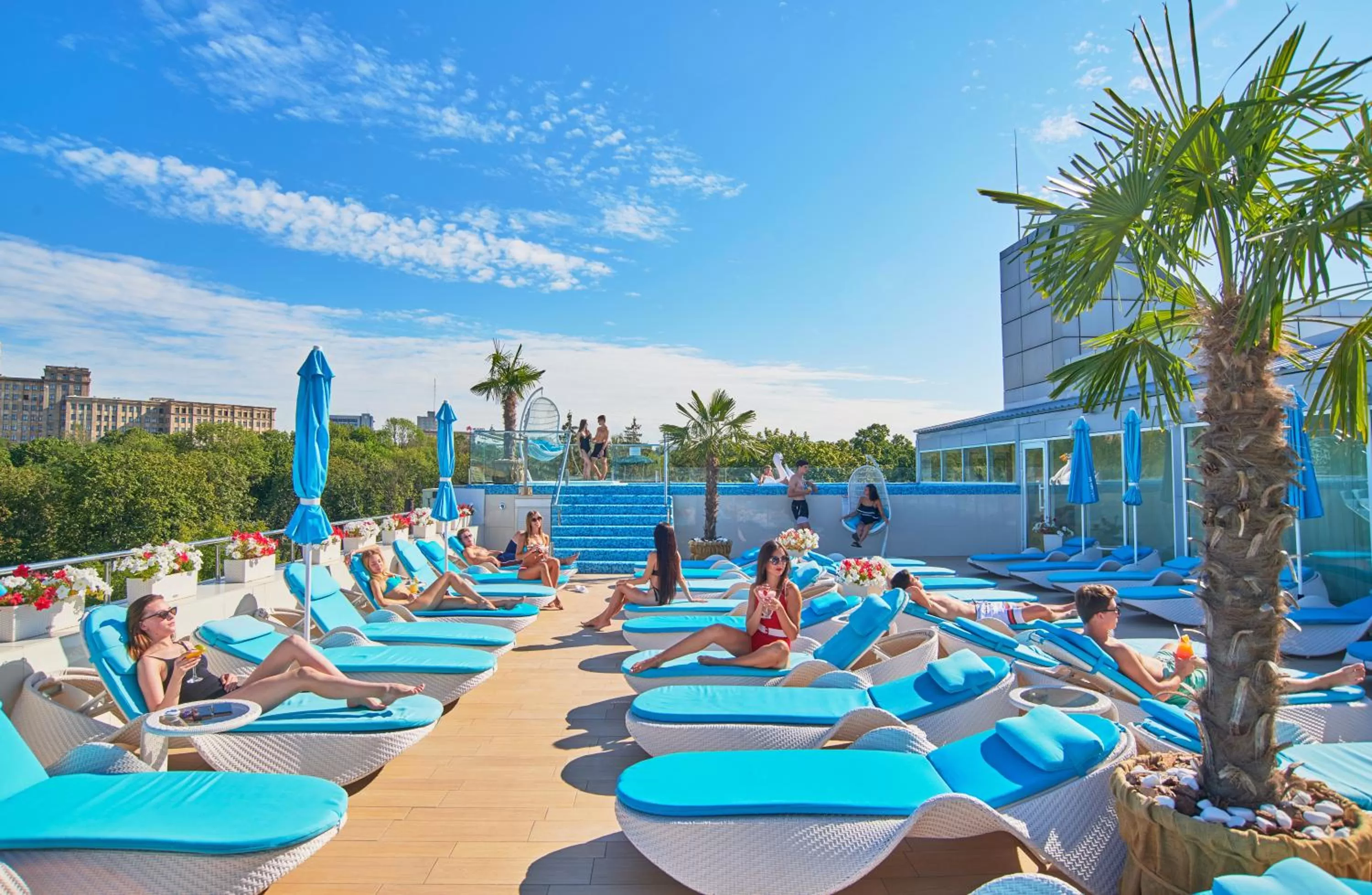 Day, Swimming Pool in Hotel & Spa NEMO with dolphins