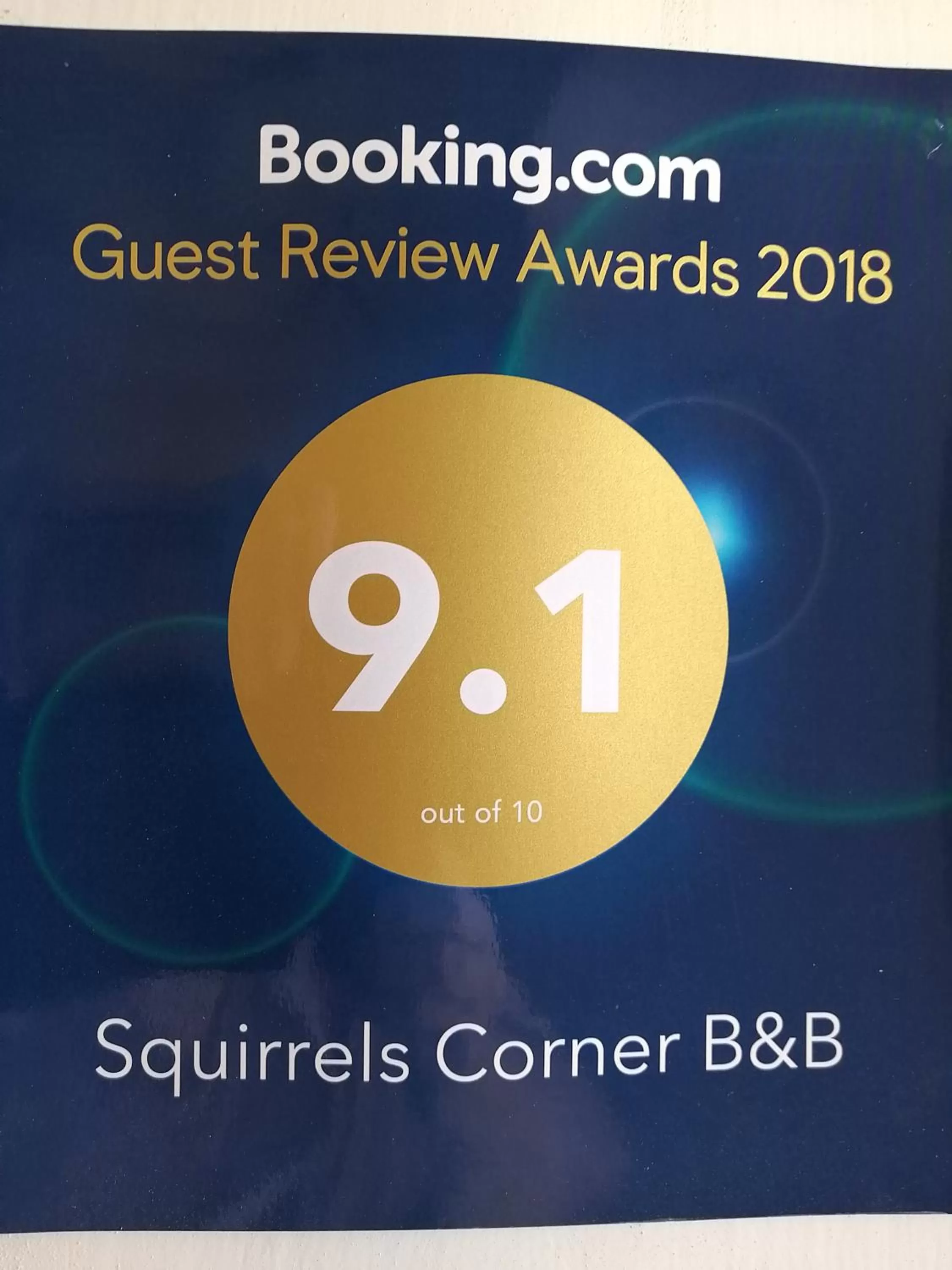 Certificate/Award in Squirrels Corner