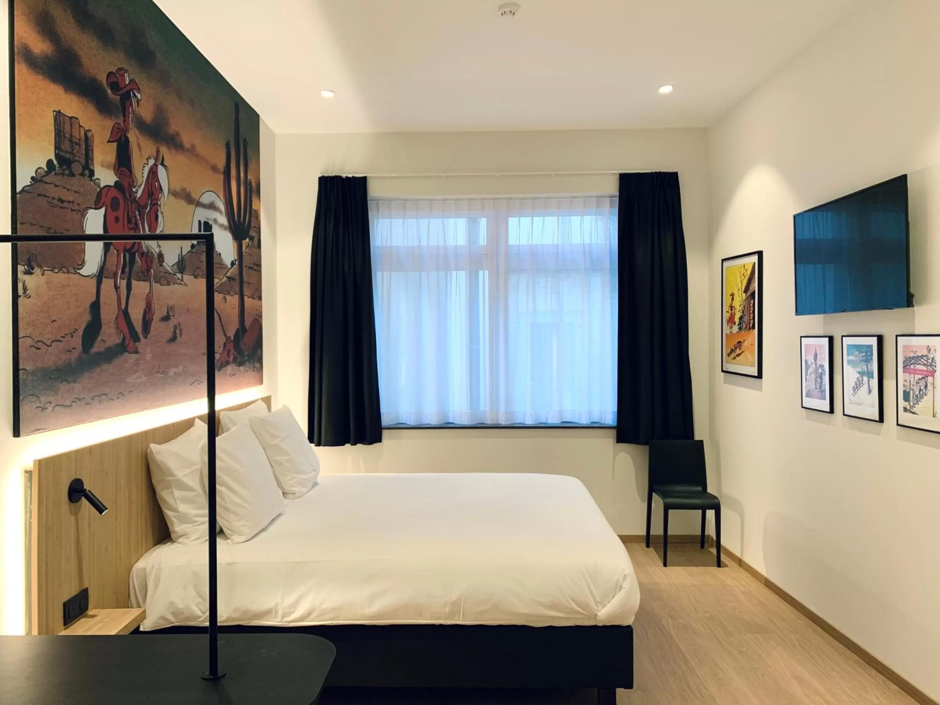 Bedroom, Bed in Comic Art Hotel