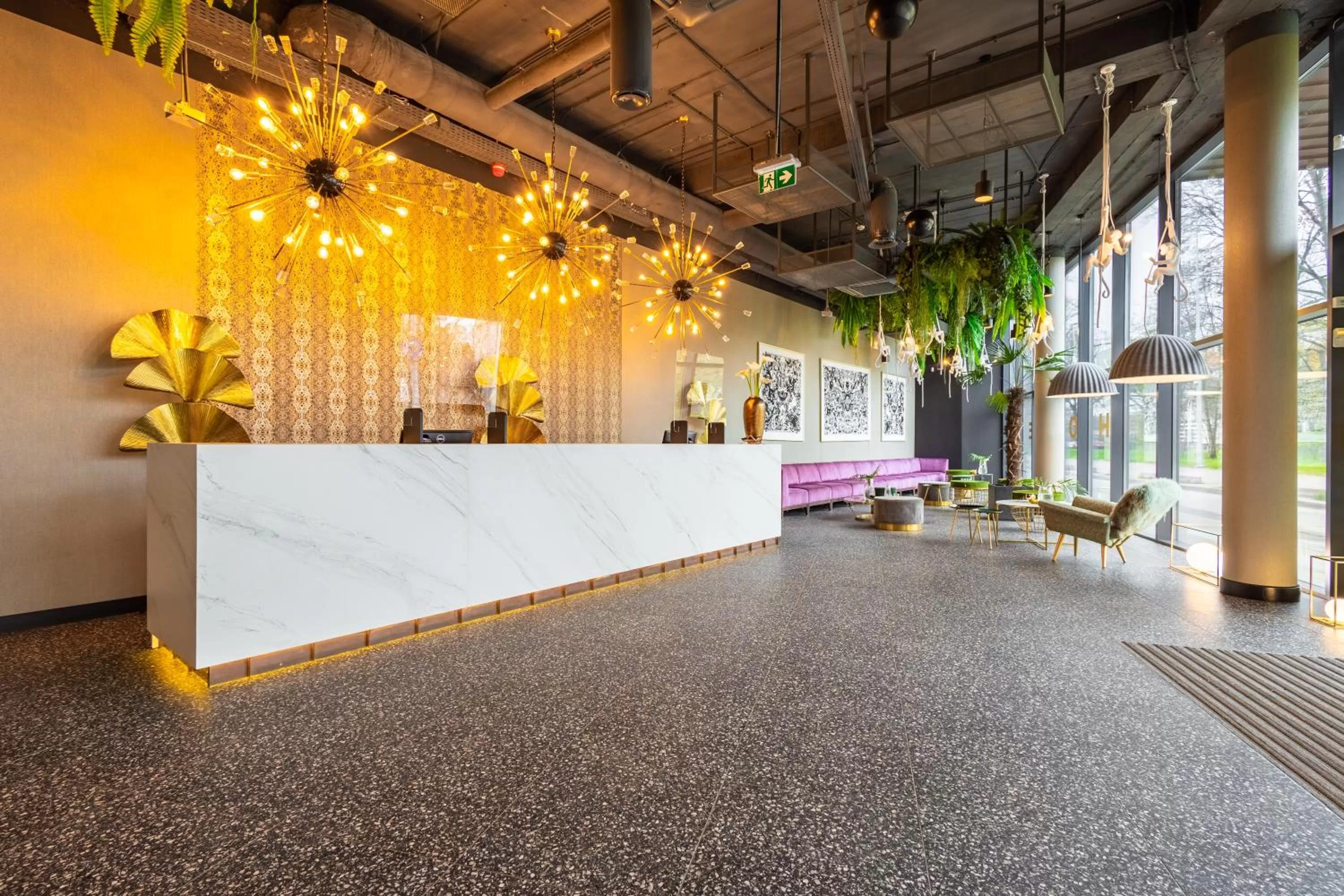 Lobby or reception in Hotel Zoo by Afrykarium Wroclaw