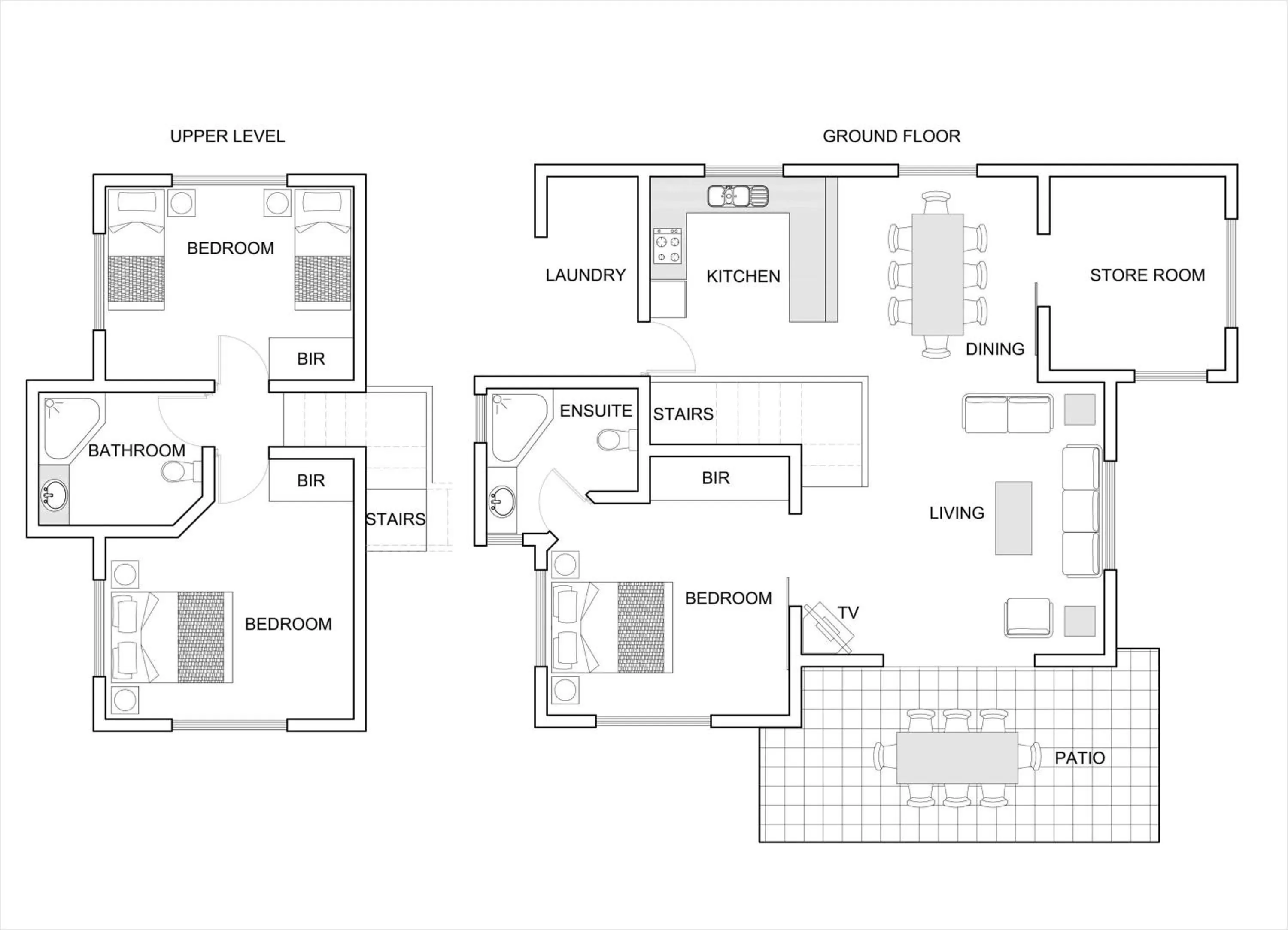 Floor plan in Poppy's on the Lagoon